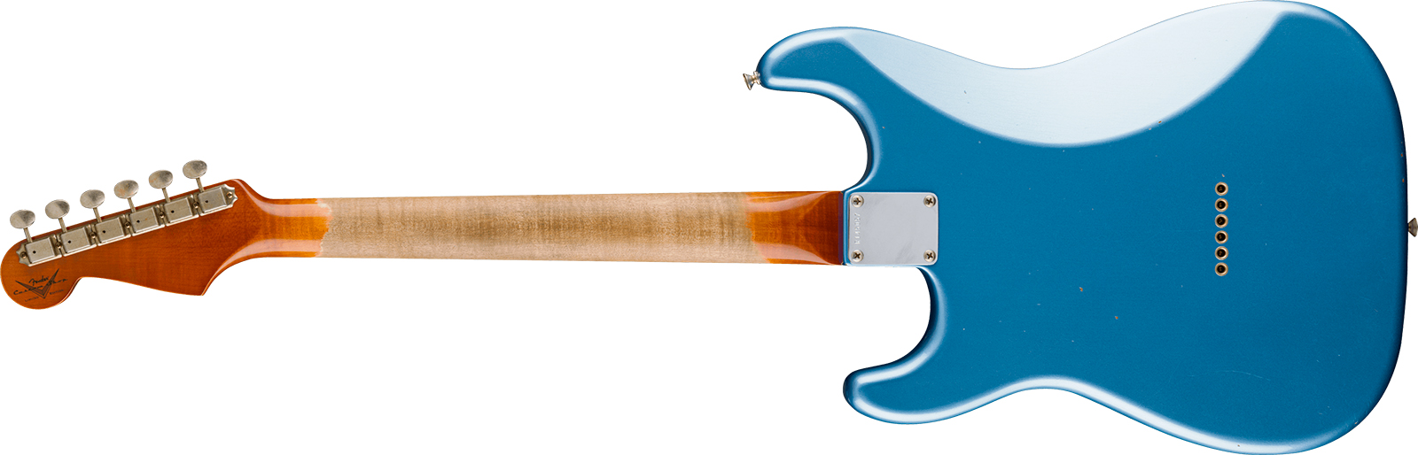 Fender Custom Shop Ariel Posen Strat Signature 2s P90 Ht Rw - Relic Lake Placid Blue - Kenmerkende elektrische gitaar - Variation 1