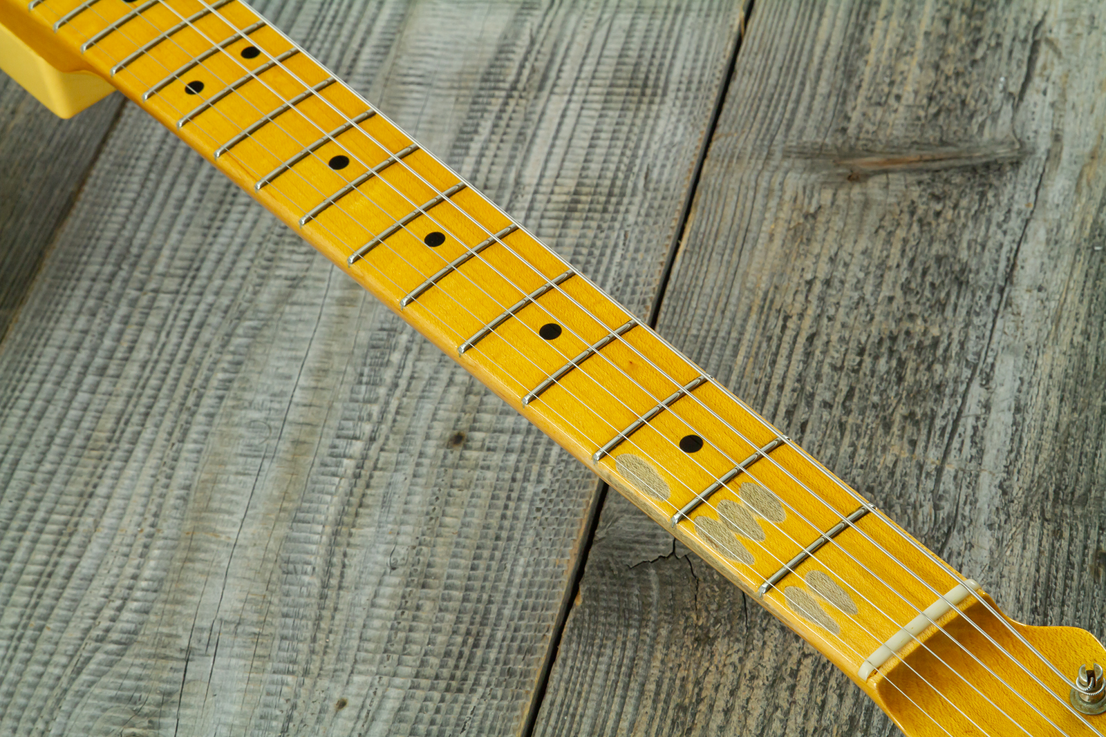 Fender Custom Shop Broadcaster Tele 70th Ann. Ltd Mn #r106019 - Journeyman Relic Nocaster Blonde - Televorm elektrische gitaar - Variation 9