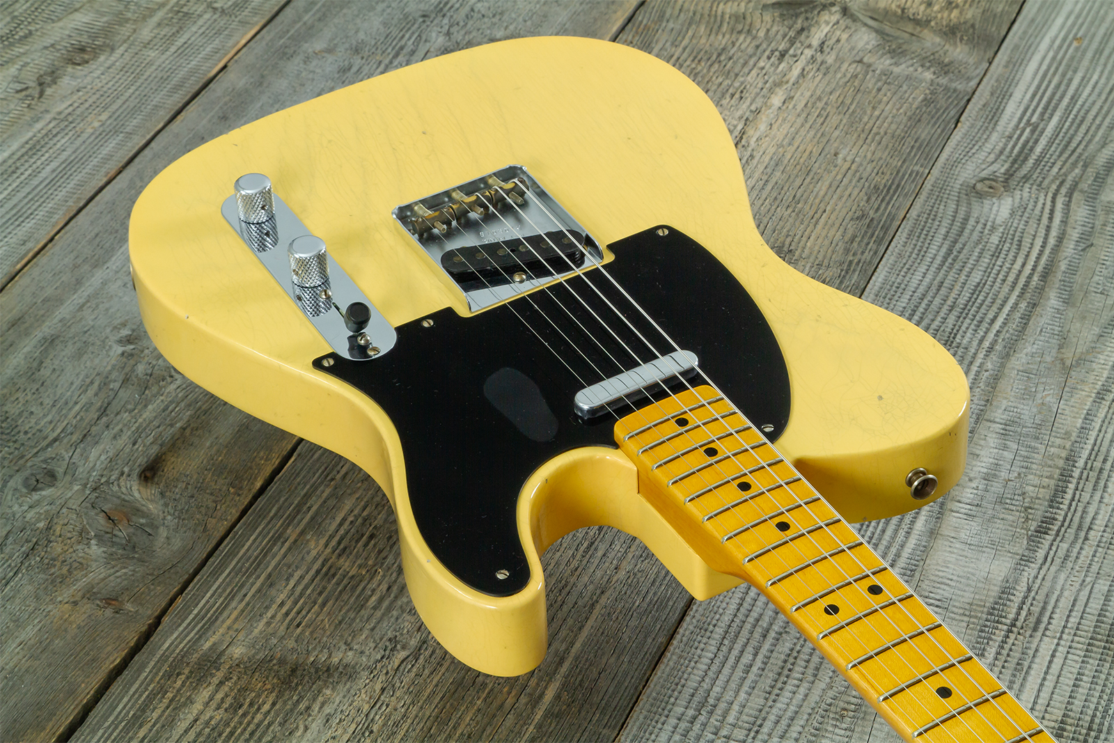 Fender Custom Shop Broadcaster Tele 70th Ann. Ltd Mn #r106019 - Journeyman Relic Nocaster Blonde - Televorm elektrische gitaar - Variation 3