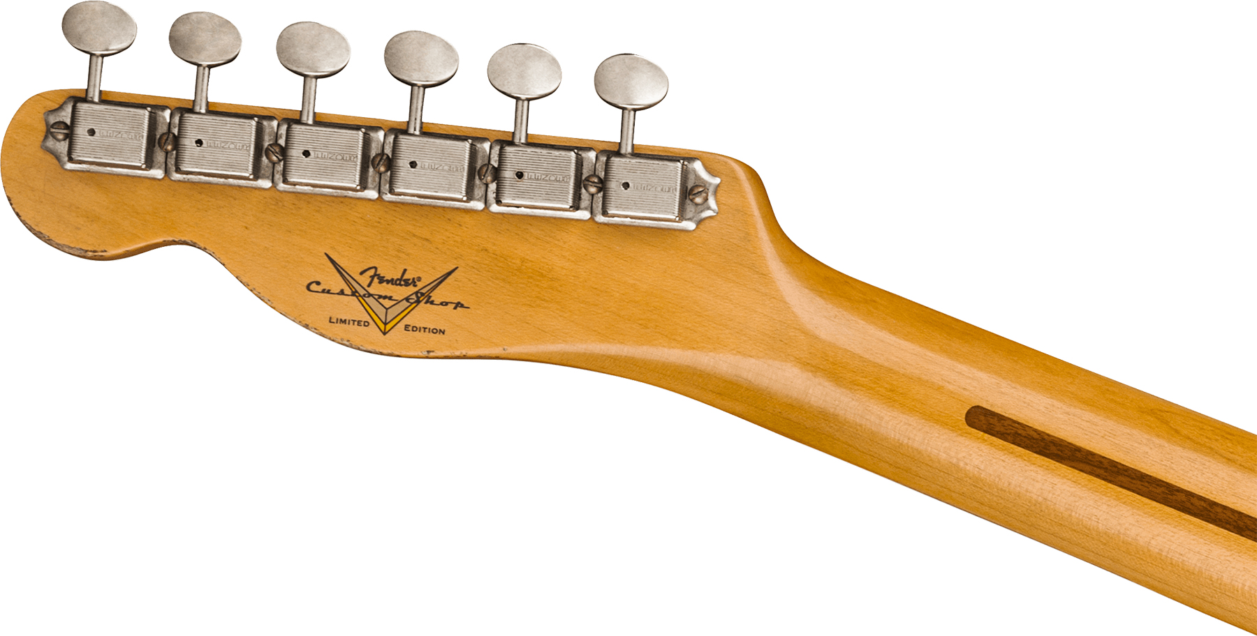Fender Custom Shop Broadcaster Tele 70th Anniversary Ltd Mn - Relic Aged Nocaster Blonde - Televorm elektrische gitaar - Variation 3