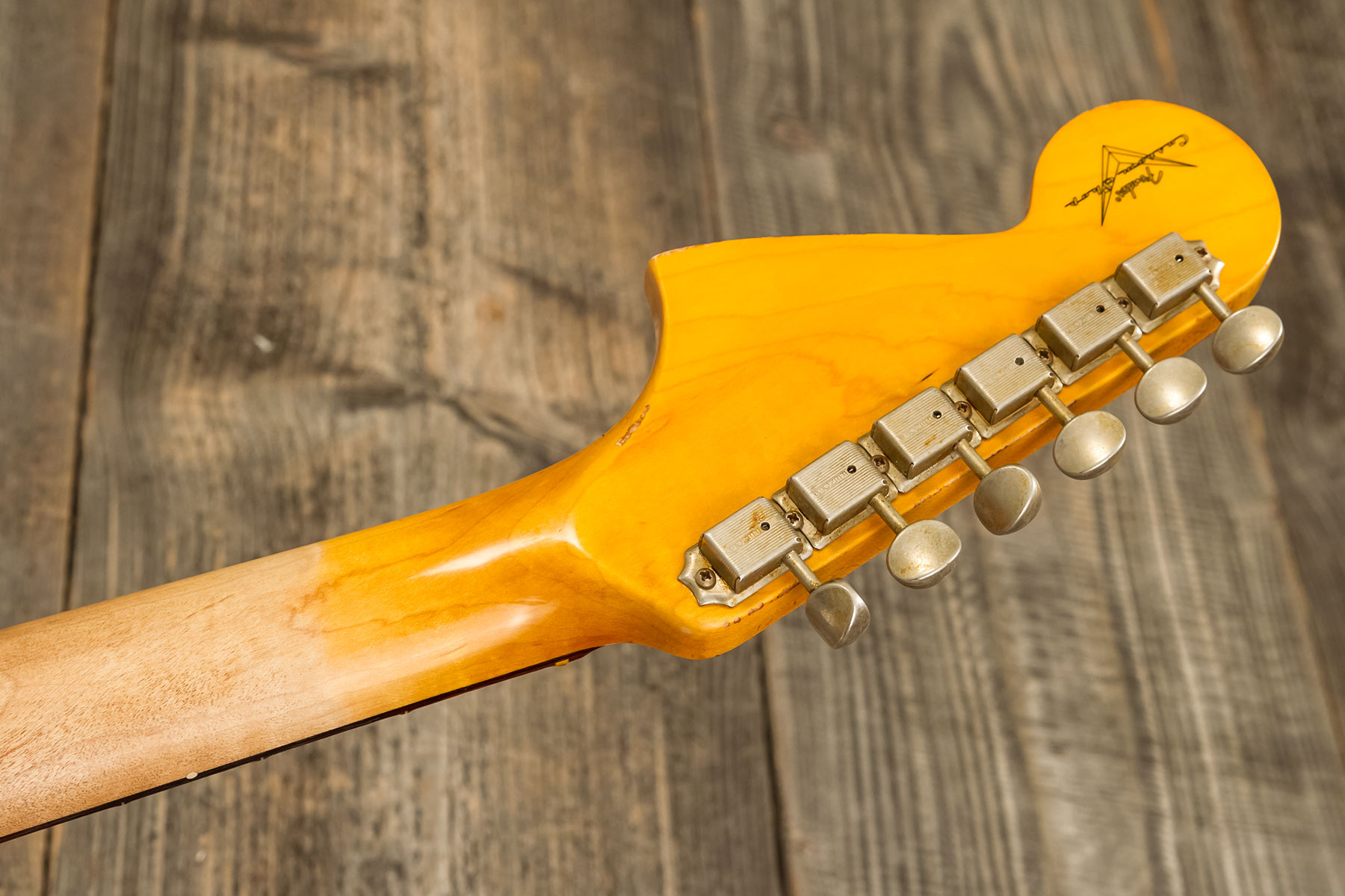 Fender Custom Shop Jaguar 1962 Shsc 2s Trem Rw #r138212 - Heavy Relic Sherwood Green Metallic - Retro-rock elektrische gitaar - Variation 12