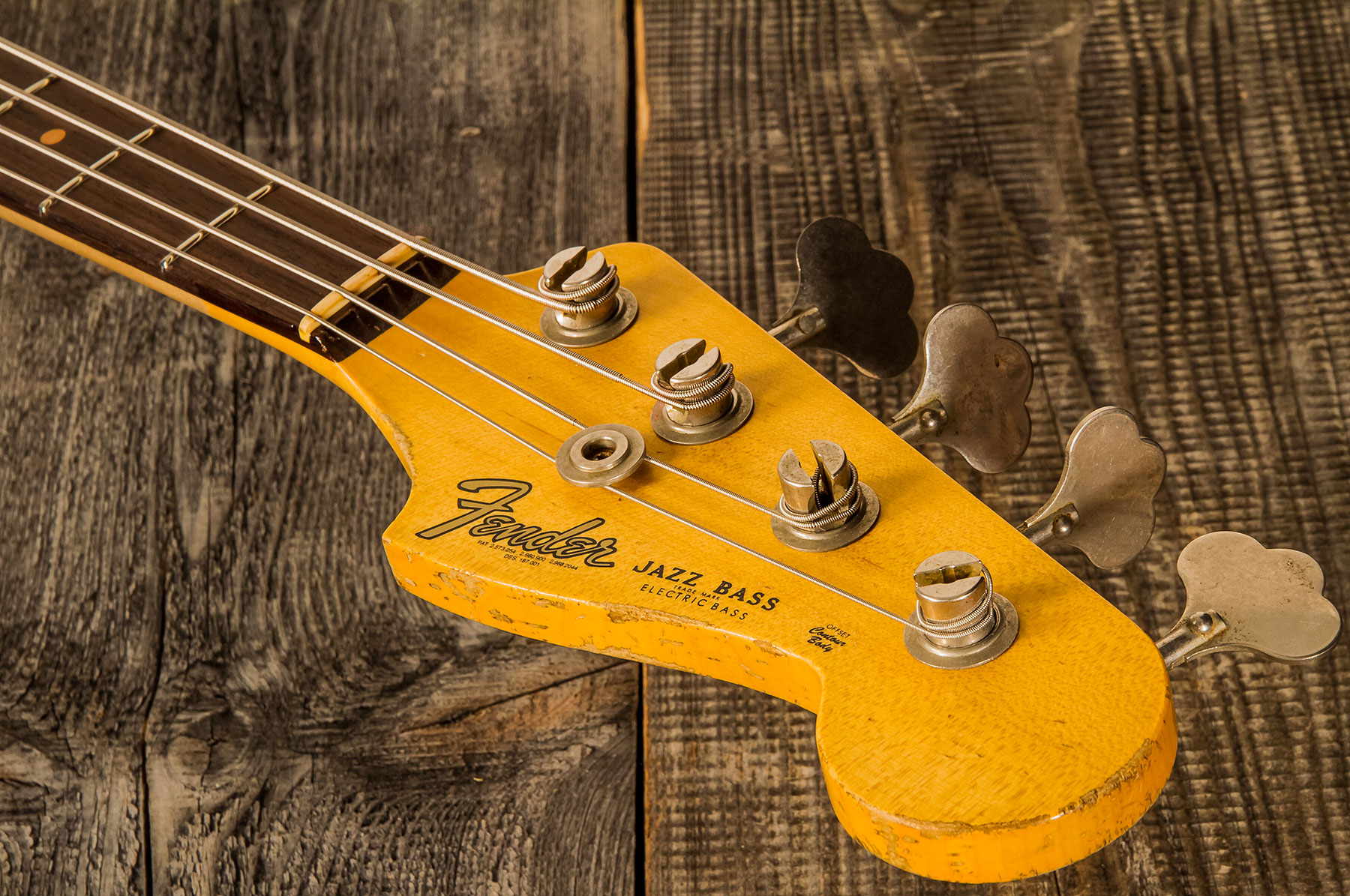 Fender Custom Shop Jazz Bass 1961 Rw #cz556667 - Heavy Relic Lake Placid Blue - Solid body elektrische bas - Variation 4