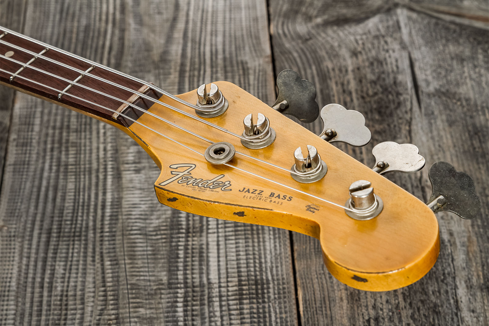 Fender Custom Shop Jazz Bass 1961 Rw #cz572155 - Heavy Relic 3-color Sunburst - Solid body elektrische bas - Variation 8