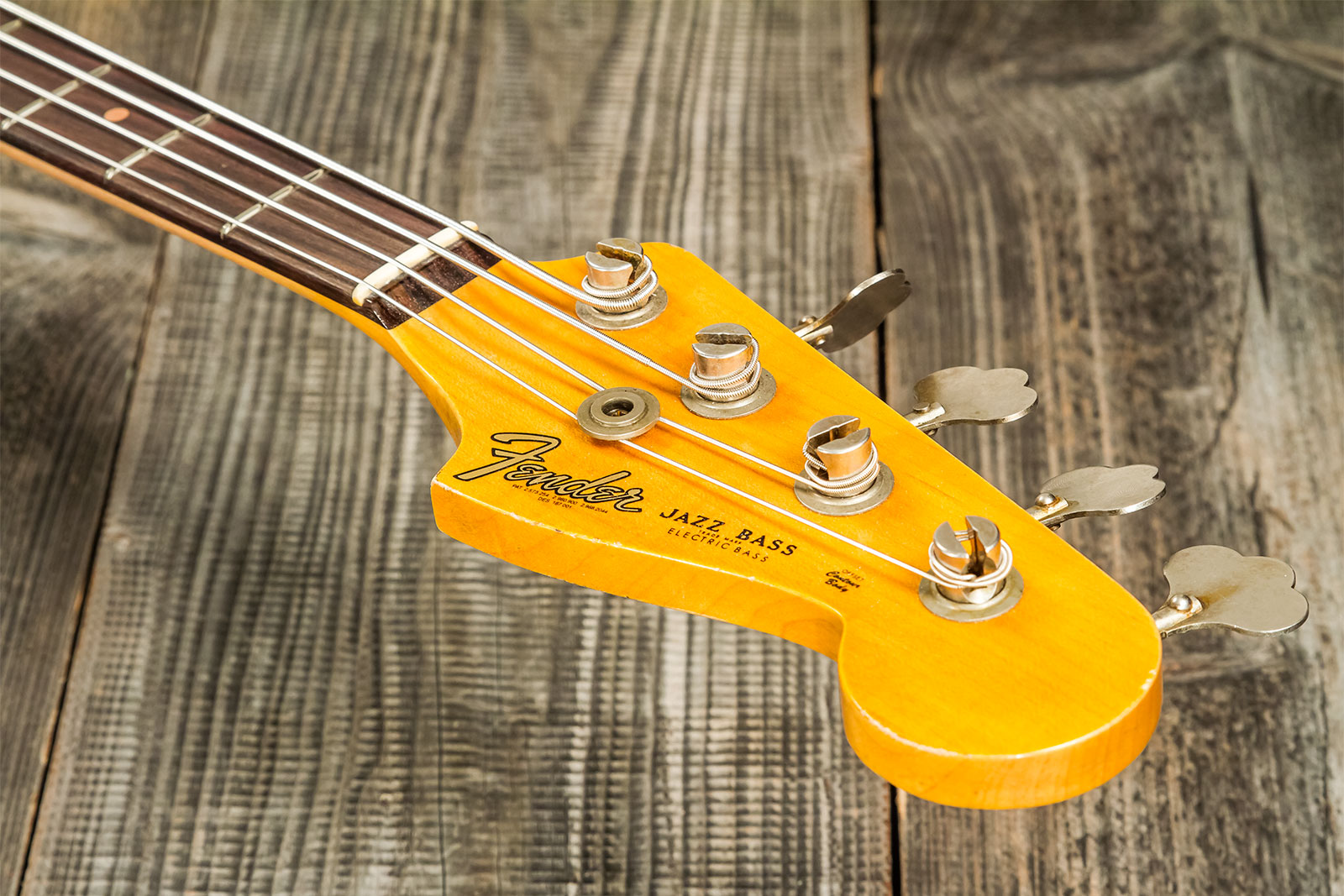 Fender Custom Shop  Jazz Bass 1962 Rw #cz569015 - Relic 3-color Sunburst - Solid body elektrische bas - Variation 8
