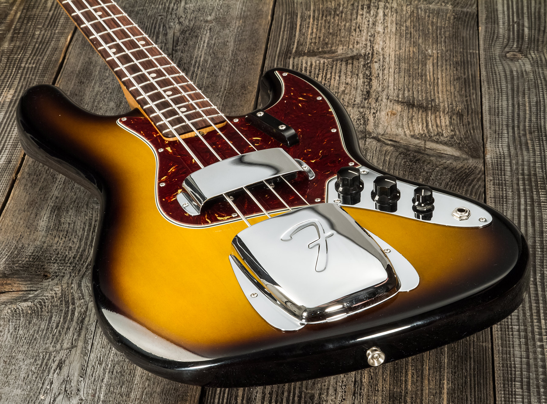 Fender Custom Shop Jazz Bass 1964 Rw #r126513 - Closet Classic 2-color Sunburst - Solid body elektrische bas - Variation 3