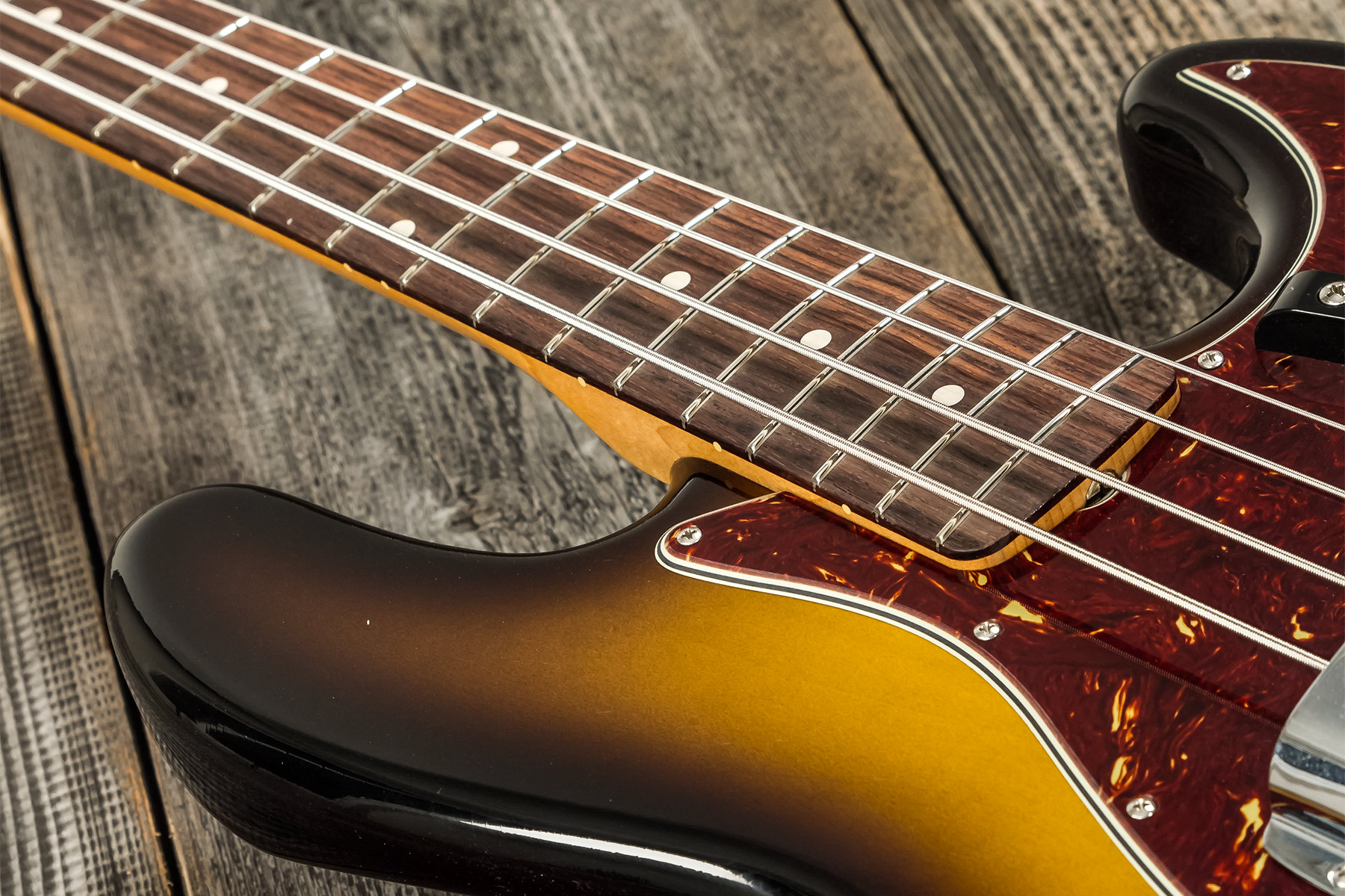 Fender Custom Shop Jazz Bass 1964 Rw #r126513 - Closet Classic 2-color Sunburst - Solid body elektrische bas - Variation 4