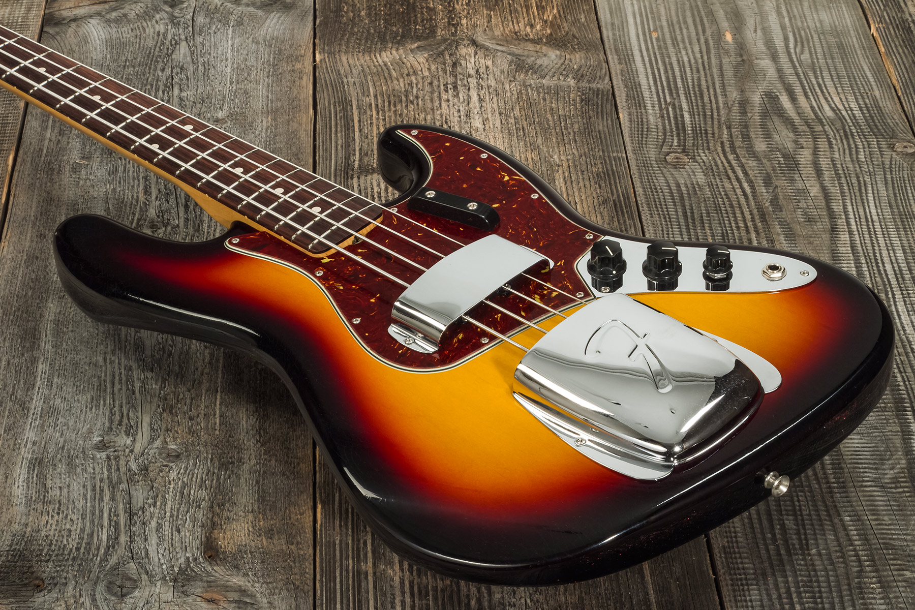 Fender Custom Shop Jazz Bass 1964 Rw #r129293 - Closet Classic 3-color Sunburst - Solid body elektrische bas - Variation 3