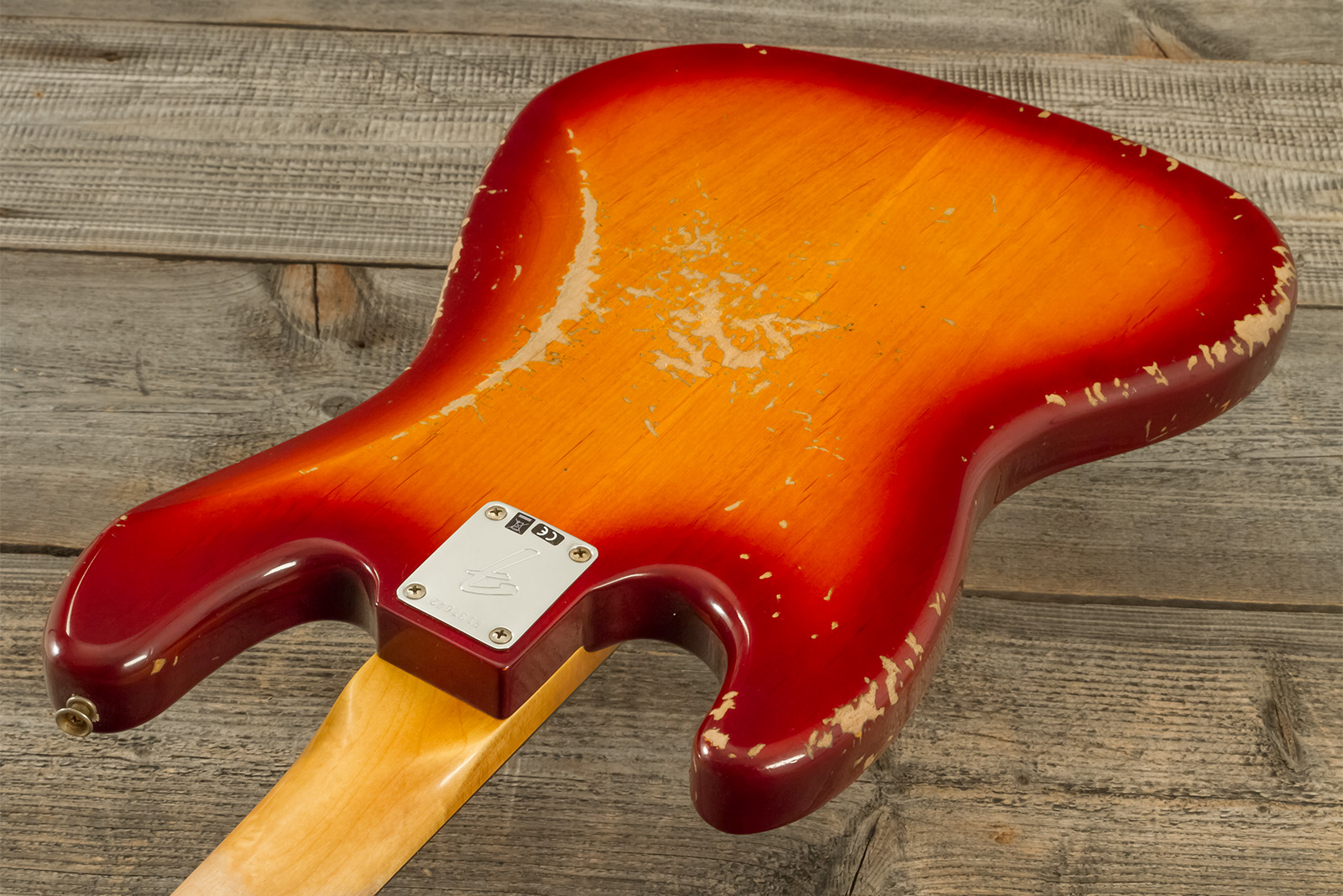 Fender Custom Shop Jazzbass 1964 Rw #r137642 - Heavy Relic Cherry Sunburst - Solid body elektrische bas - Variation 7