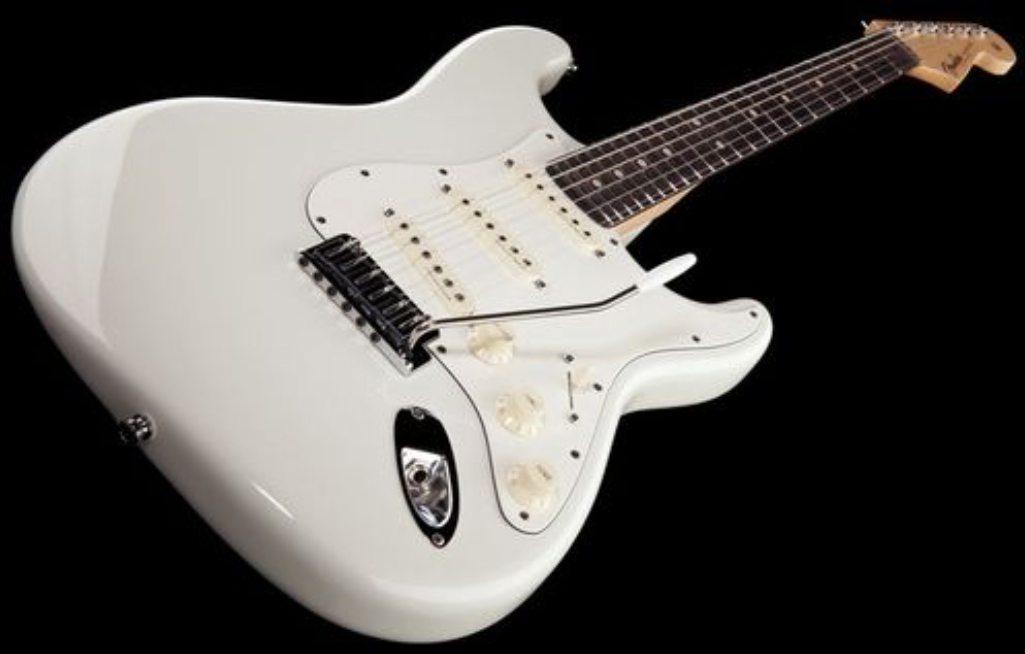Fender Custom Shop Jeff Beck Strat 3s Trem Rw - Nos Olympic White - Elektrische gitaar in Str-vorm - Variation 1