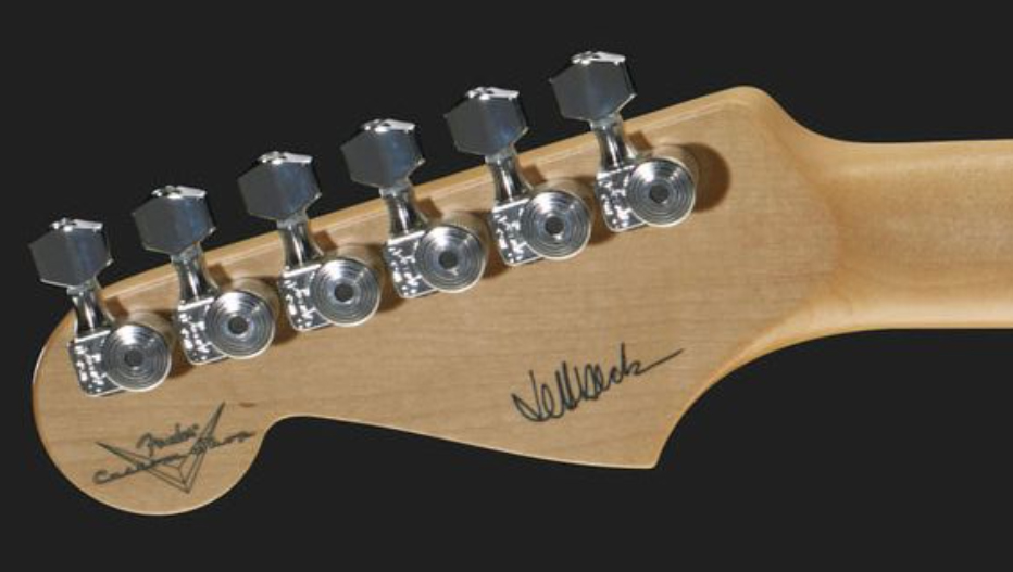 Fender Custom Shop Jeff Beck Strat 3s Trem Rw - Nos Olympic White - Elektrische gitaar in Str-vorm - Variation 5