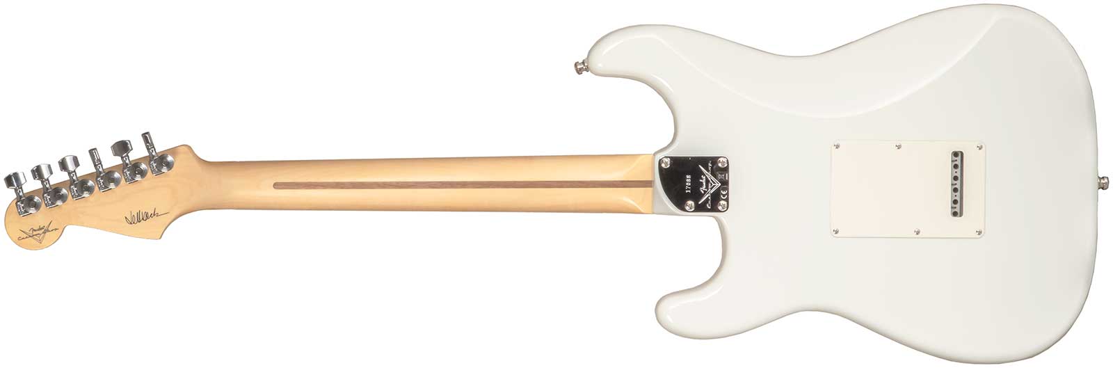 Fender Custom Shop Jeff Beck Strat 3s Trem Rw #xn17088 - Nos Olympic White - Elektrische gitaar in Str-vorm - Variation 1