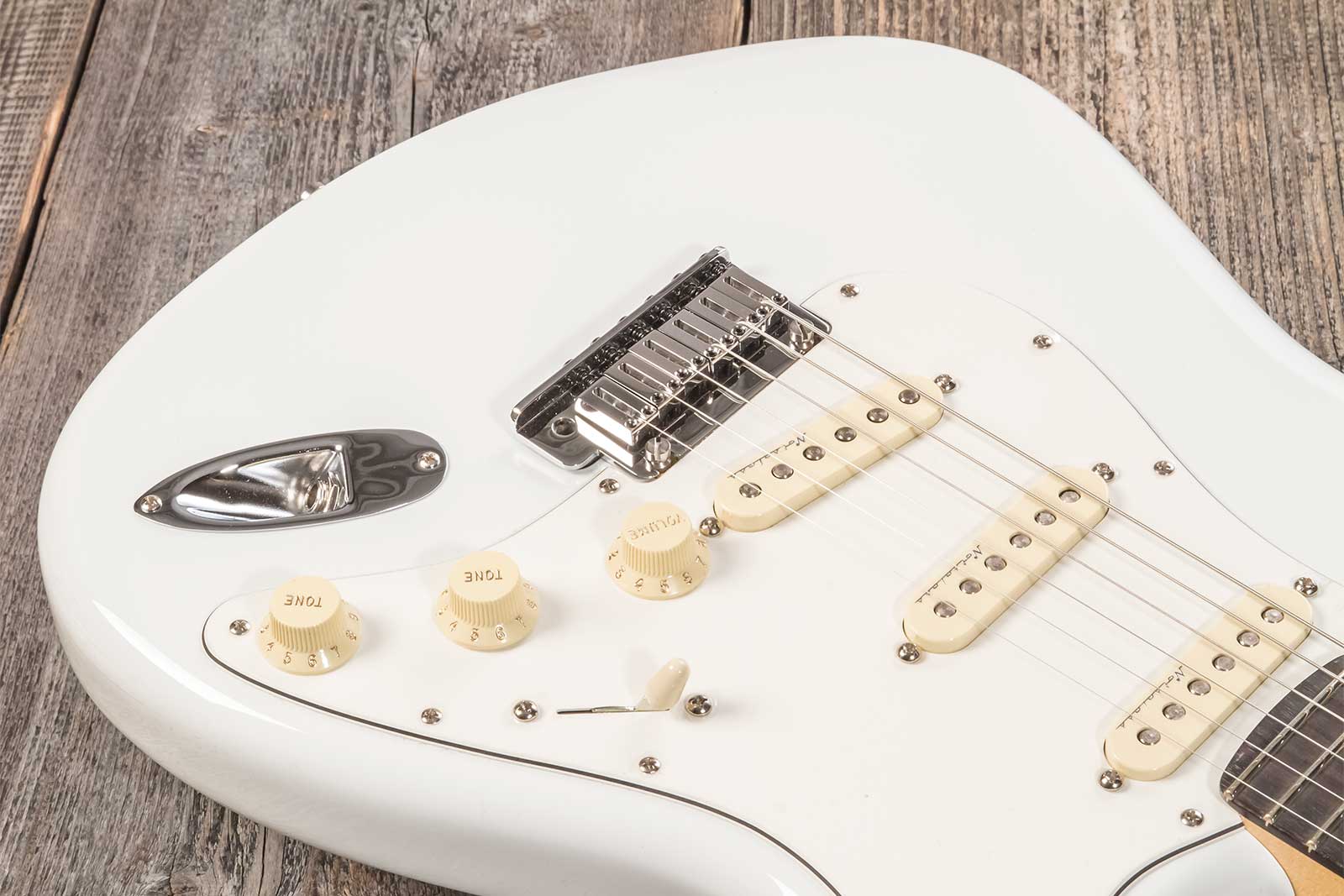 Fender Custom Shop Jeff Beck Strat 3s Trem Rw #xn17088 - Nos Olympic White - Elektrische gitaar in Str-vorm - Variation 4