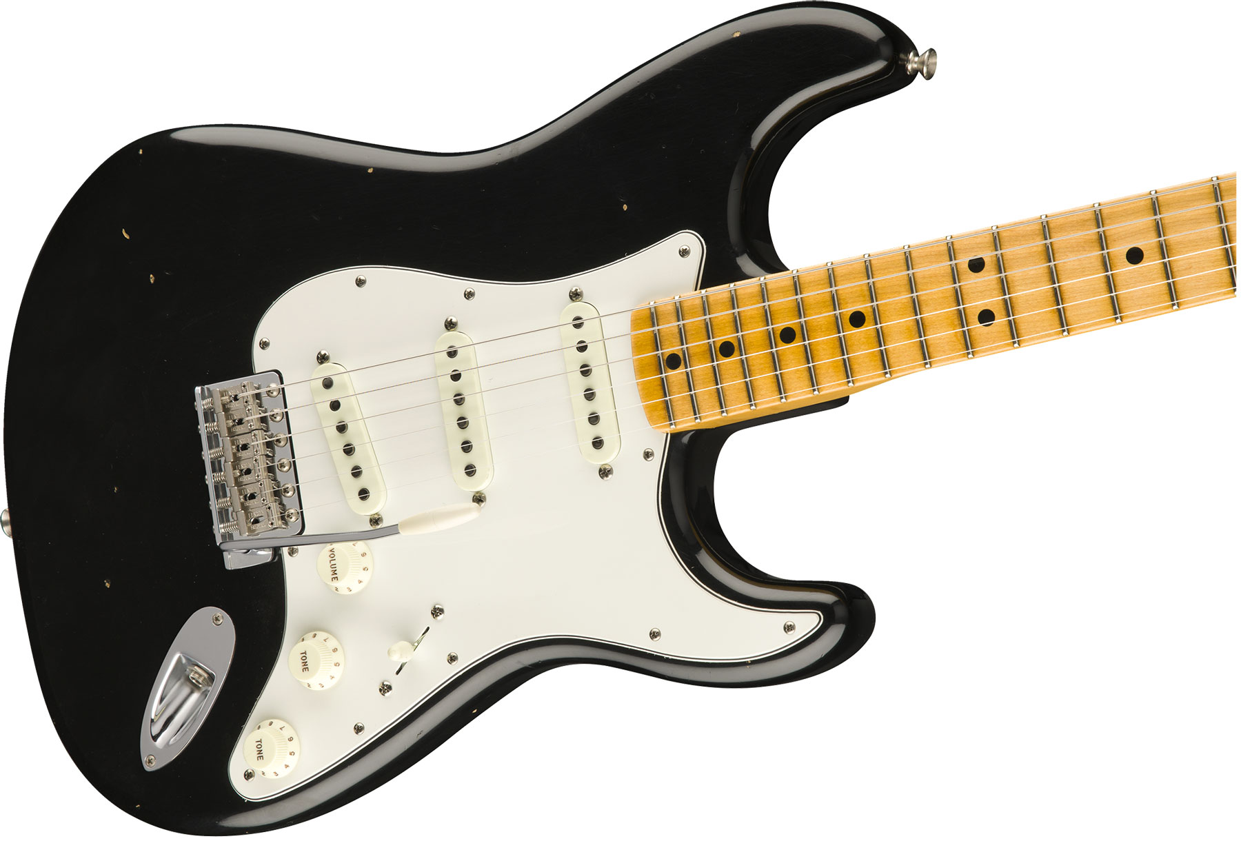 Fender Custom Shop Jimi Hendrix Strat Voodoo Child Signature 2018 Mn - Journeyman Relic Black - Elektrische gitaar in Str-vorm - Variation 2