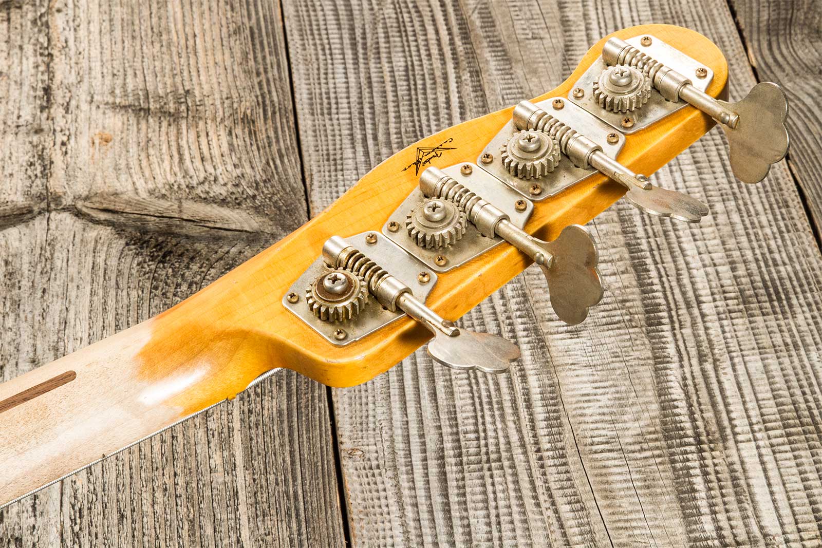 Fender Custom Shop Precision Bass 1955 Mn #r133839 - Heavy Relic 2-color Sunburst - Solid body elektrische bas - Variation 9