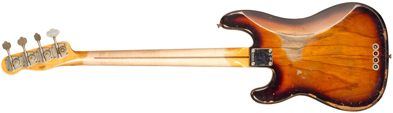 Fender Custom Shop Precision Bass 1955 Mn #r133839 - Heavy Relic 2-color Sunburst - Solid body elektrische bas - Variation 1