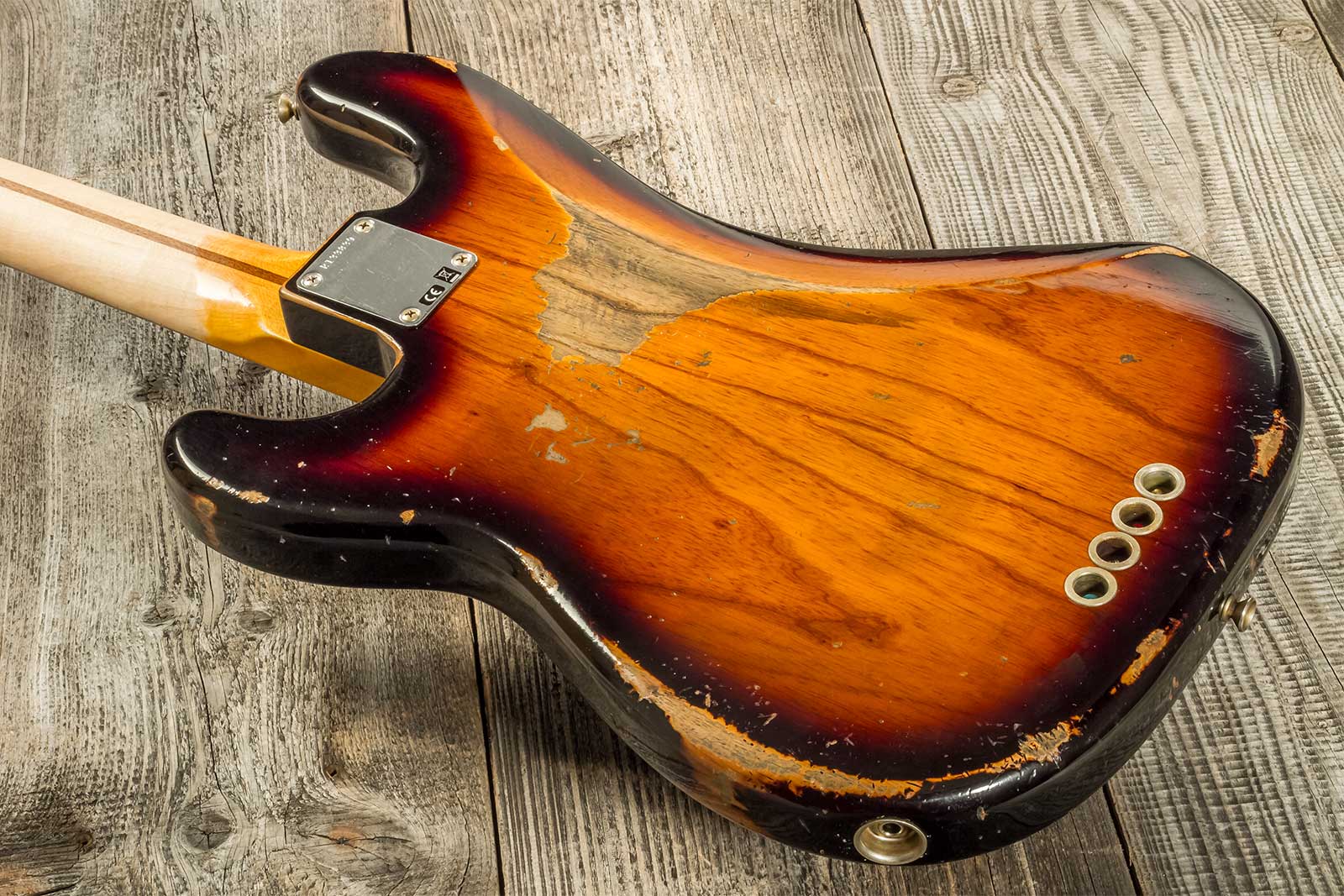 Fender Custom Shop Precision Bass 1955 Mn #r133839 - Heavy Relic 2-color Sunburst - Solid body elektrische bas - Variation 5