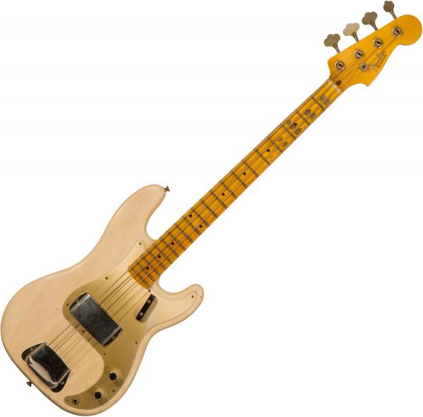Solid body elektrische bas Fender Custom Shop 1957 Precision Bass #CZ547529 - Journeyman relic white blonde