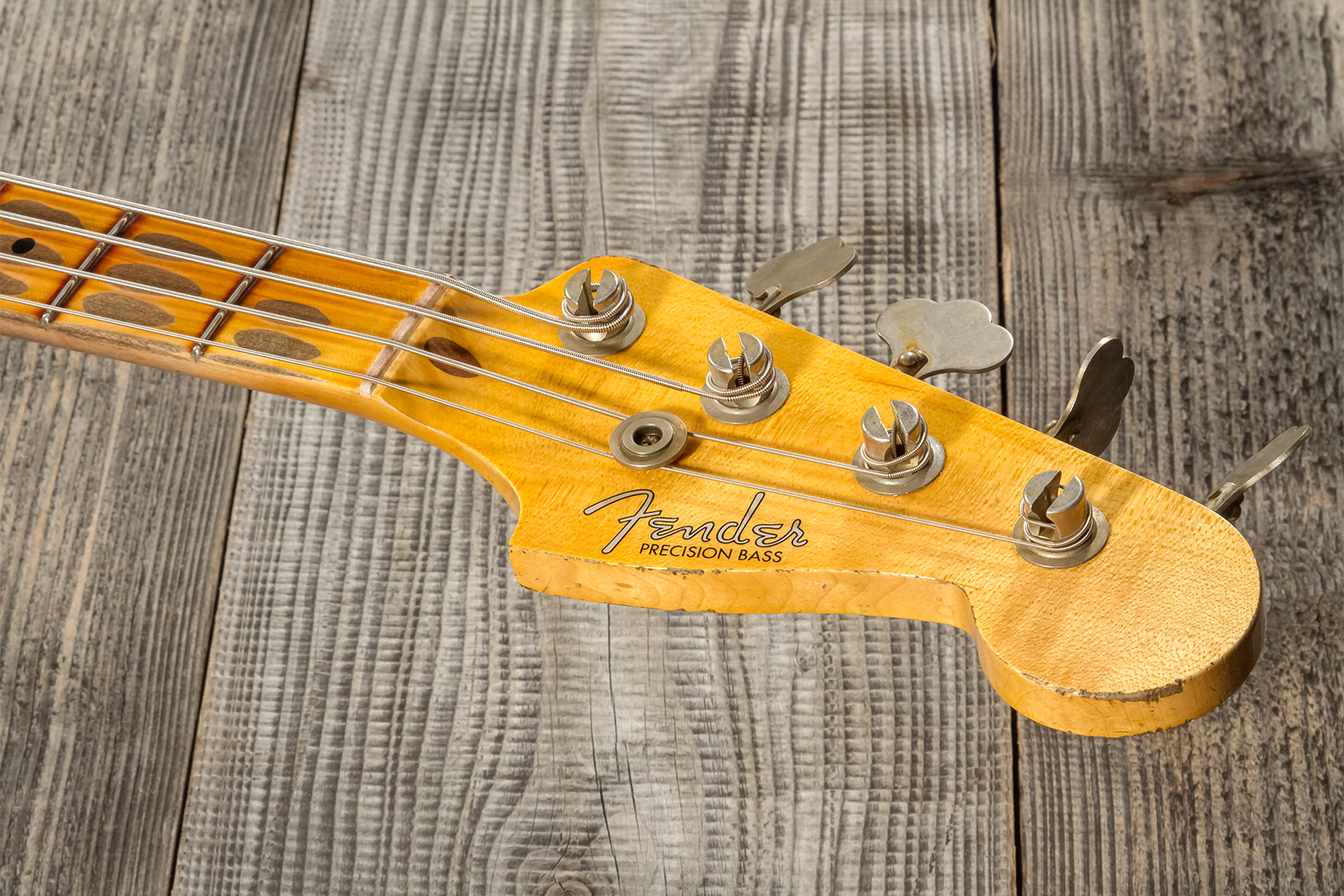 Fender Custom Shop Precision Bass 1958 Mn #cz573256 - Heavy Relic 3-color Sunburst - Solid body elektrische bas - Variation 10