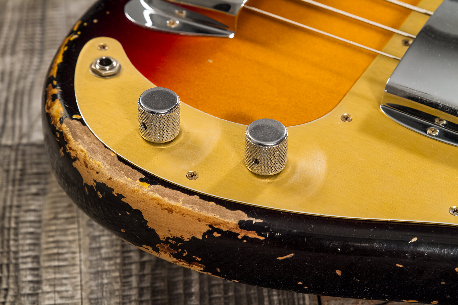 Fender Custom Shop Precision Bass 1958 Mn #cz573256 - Heavy Relic 3-color Sunburst - Solid body elektrische bas - Variation 3