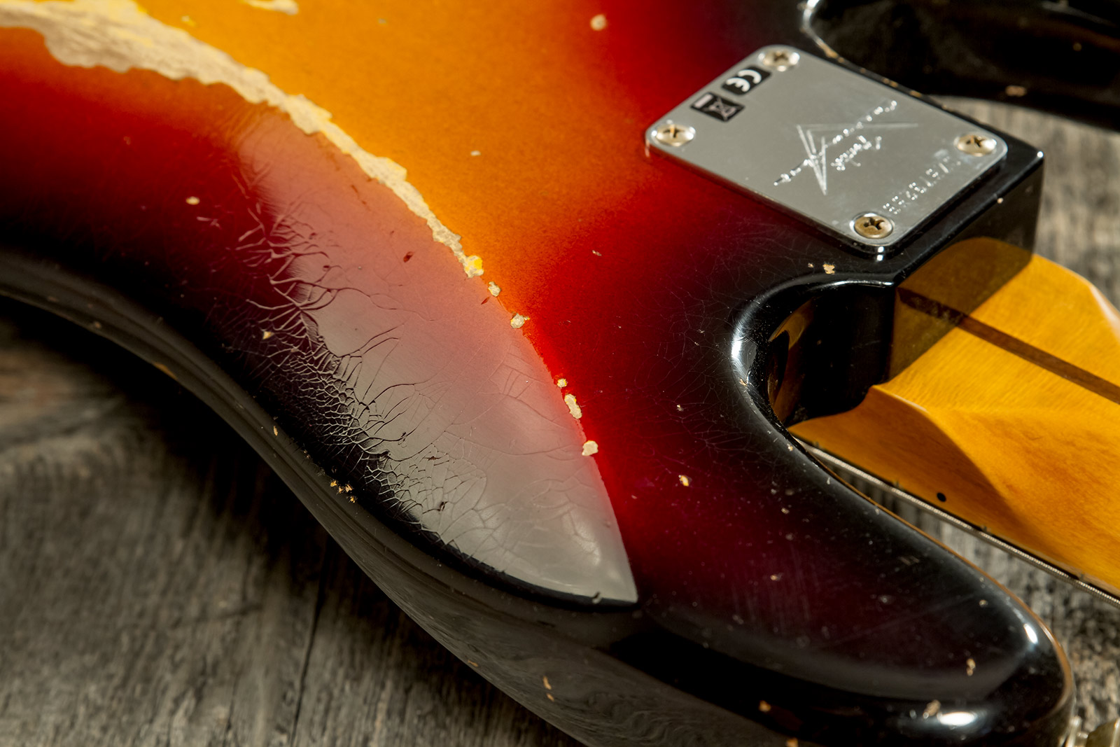 Fender Custom Shop Precision Bass 1958 Mn #cz573256 - Heavy Relic 3-color Sunburst - Solid body elektrische bas - Variation 8