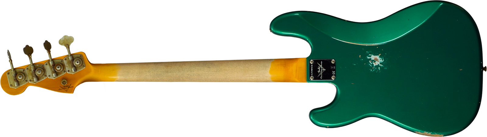Fender Custom Shop Precision Bass 1960 Rw #cz590976 - Relic British Racing Green - Solid body elektrische bas - Variation 1