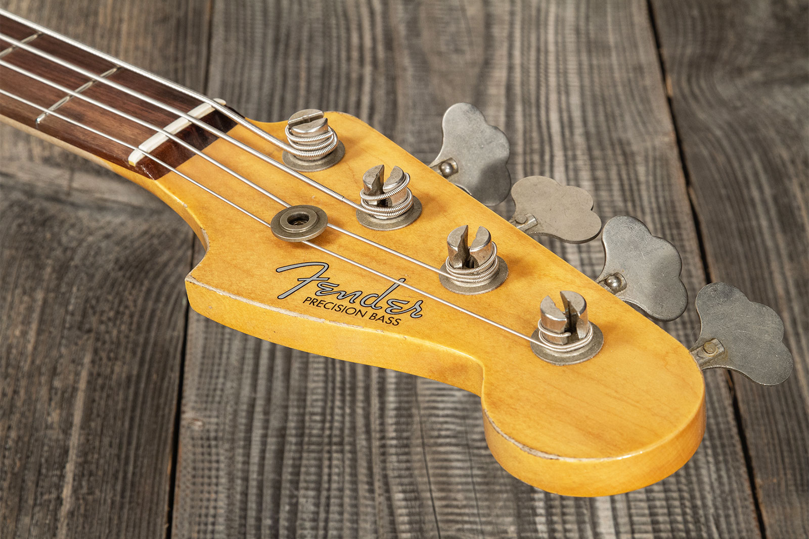 Fender Custom Shop Precision Bass 1960 Rw #r117926 - Heavy Relic Fiesta Red - Solid body elektrische bas - Variation 8