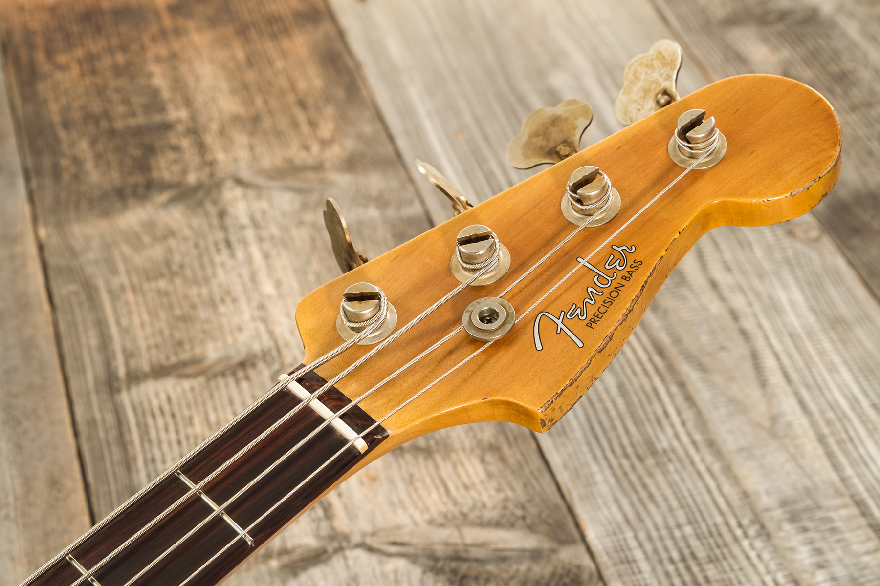 Fender Custom Shop Precision Bass 1960 Rw #r139029 - Heavy Relic Olympic White - Solid body elektrische bas - Variation 10