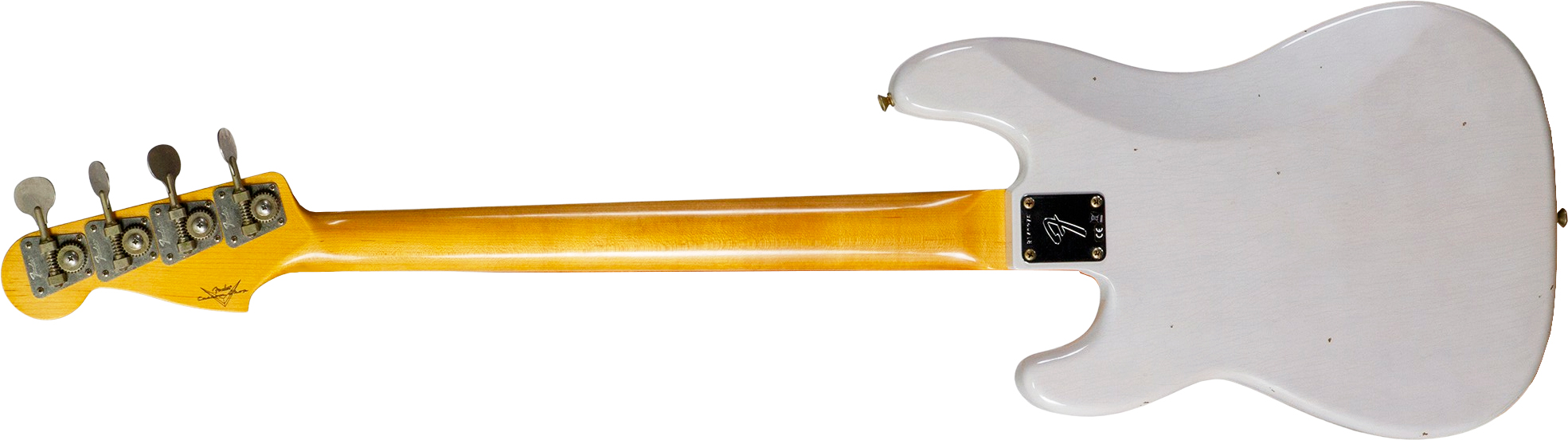 Fender Custom Shop Precision Bass 1960 Rw #r140276 - Journeyman Relic White Blonde - Solid body elektrische bas - Variation 1