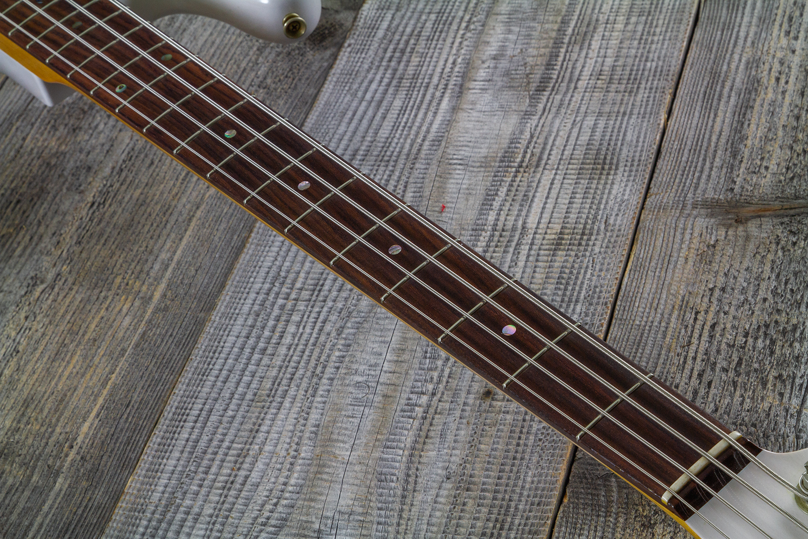 Fender Custom Shop Precision Bass 1960 Rw #r140276 - Journeyman Relic White Blonde - Solid body elektrische bas - Variation 5