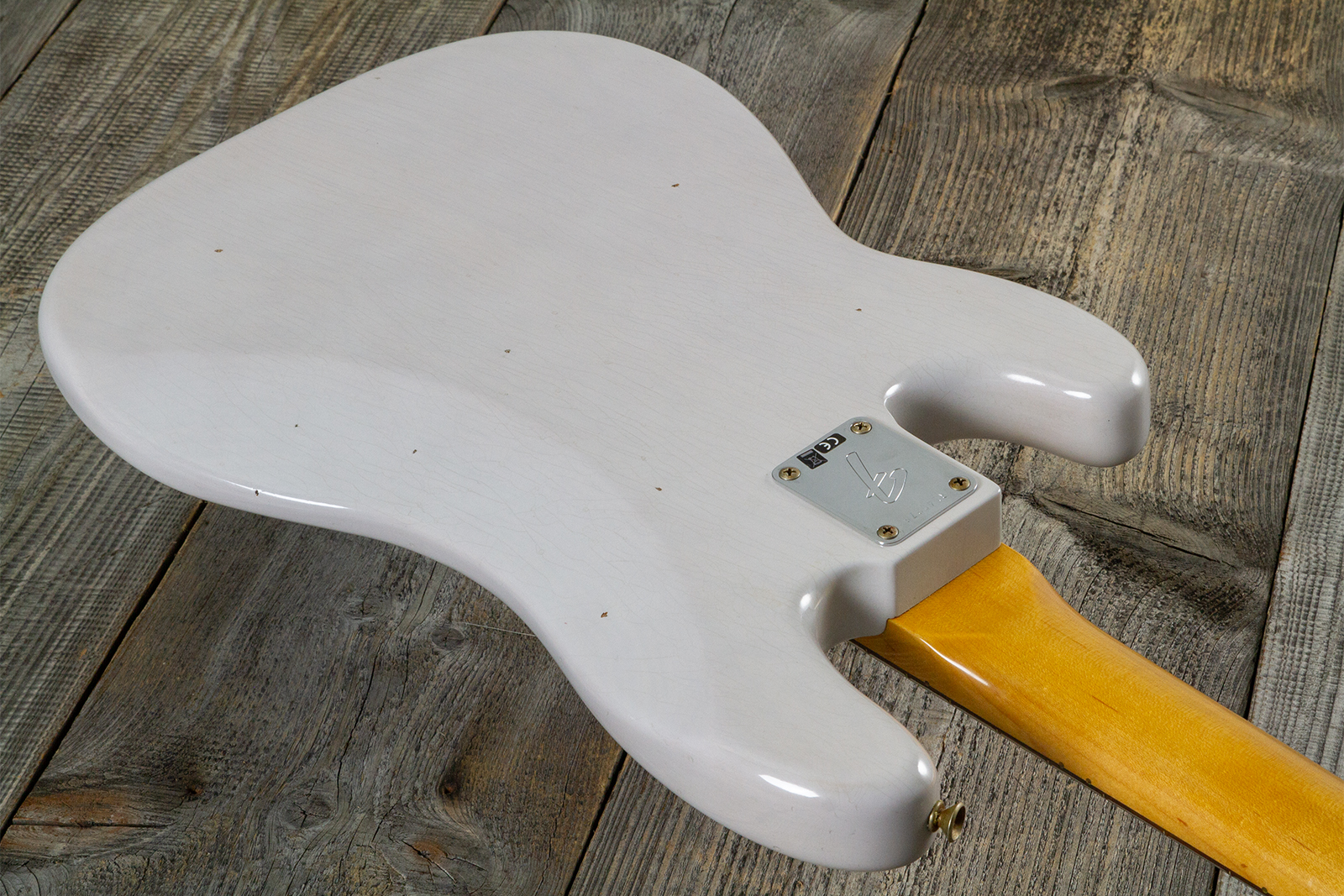 Fender Custom Shop Precision Bass 1960 Rw #r140276 - Journeyman Relic White Blonde - Solid body elektrische bas - Variation 7