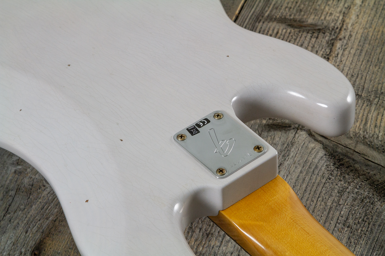 Fender Custom Shop Precision Bass 1960 Rw #r140276 - Journeyman Relic White Blonde - Solid body elektrische bas - Variation 8