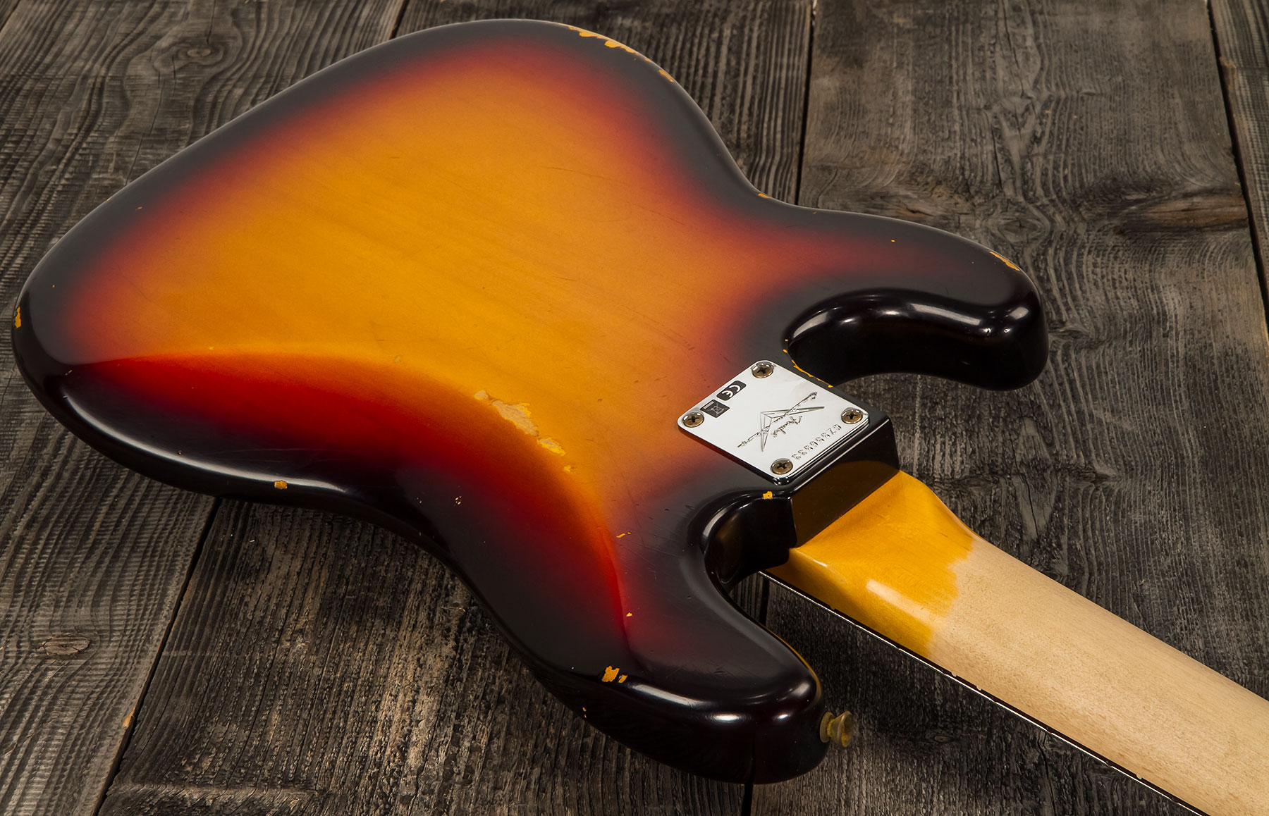 Fender Custom Shop Precision Bass 1961 Rw #cz556533 - Relic 3-color Sunburst - Solid body elektrische bas - Variation 3