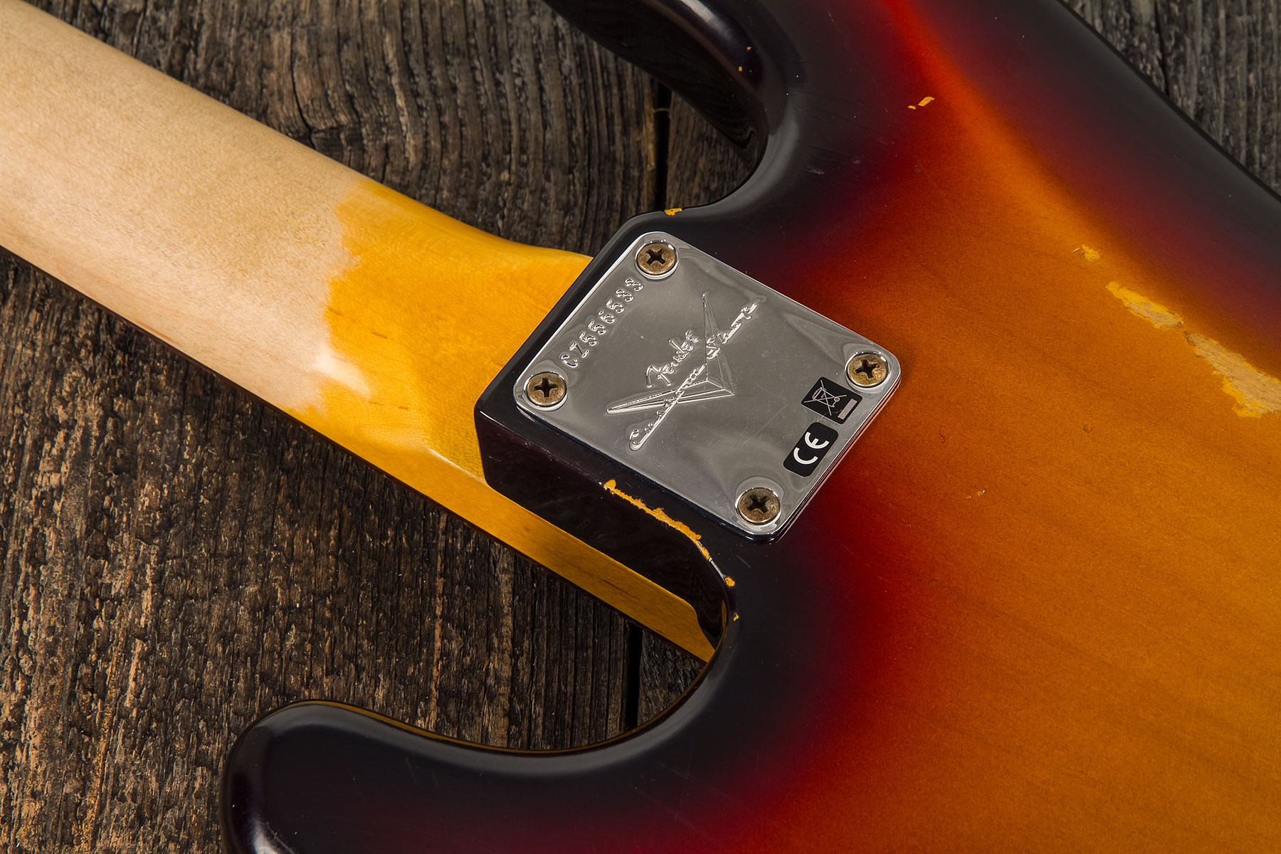 Fender Custom Shop Precision Bass 1961 Rw #cz556533 - Relic 3-color Sunburst - Solid body elektrische bas - Variation 4