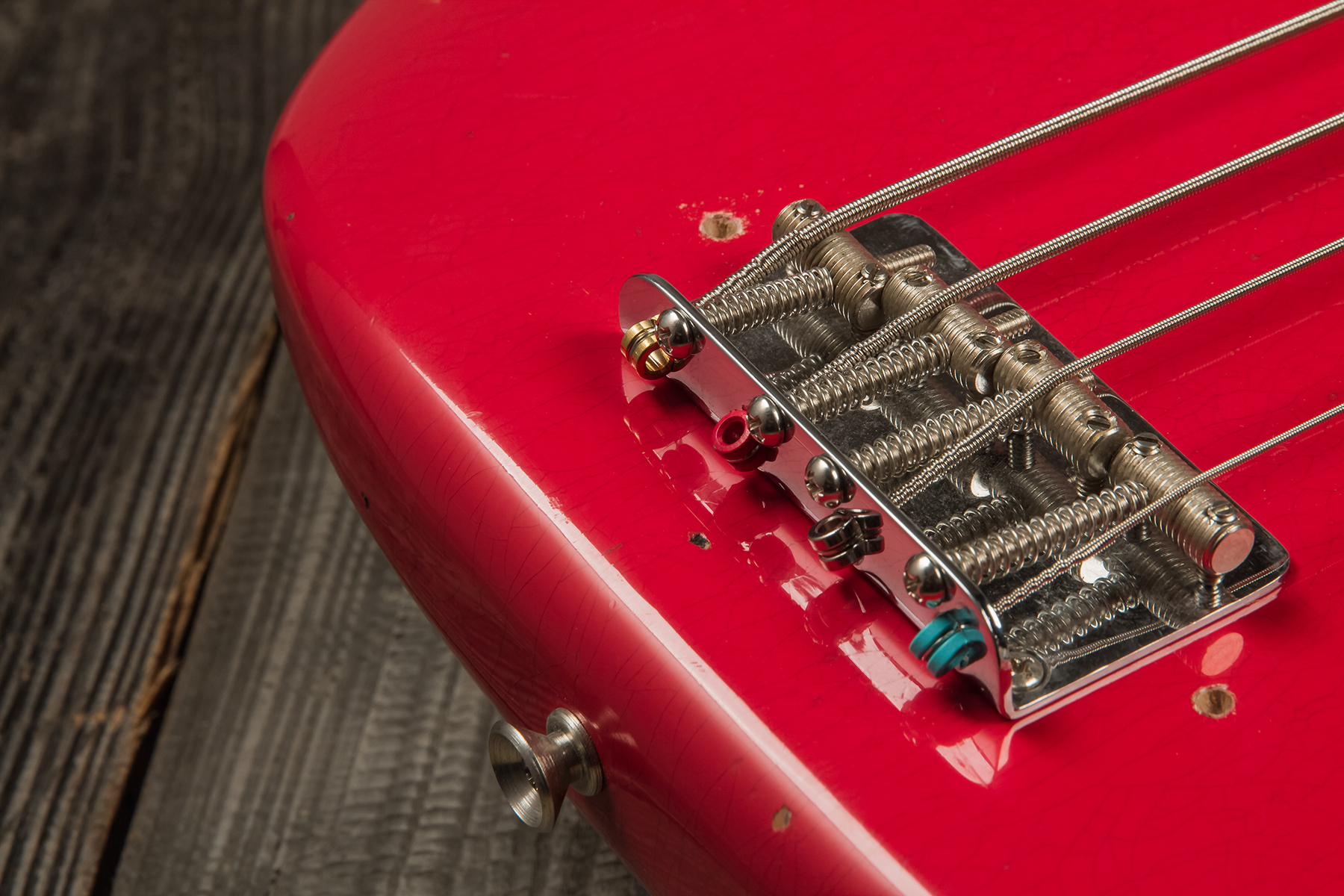 Fender Custom Shop Precision Bass 1962 Rw #r126357 - Journeyman Relic Fiesta Red - Solid body elektrische bas - Variation 6