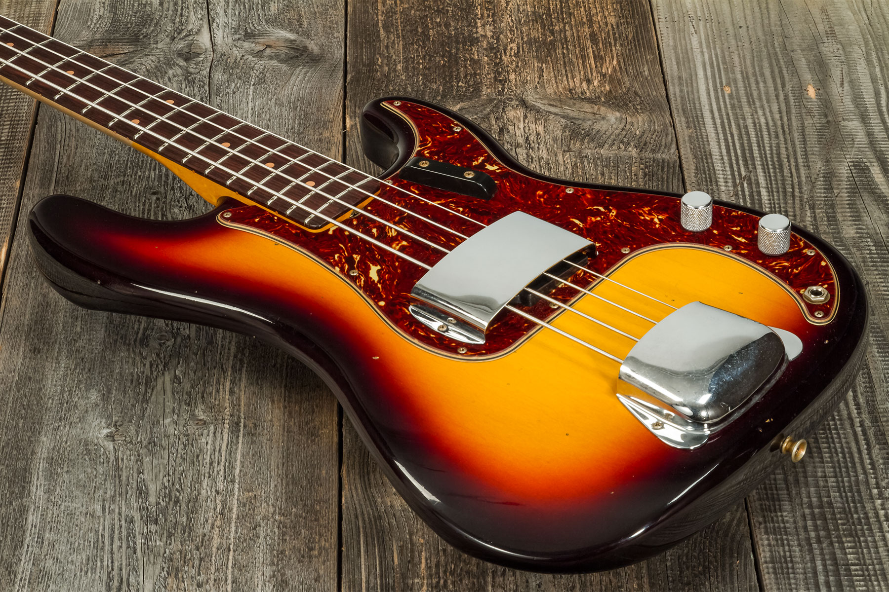 Fender Custom Shop Precision Bass 1963 Rw #cz56919 - Journeyman Relic 3-color Sunburst - Solid body elektrische bas - Variation 3