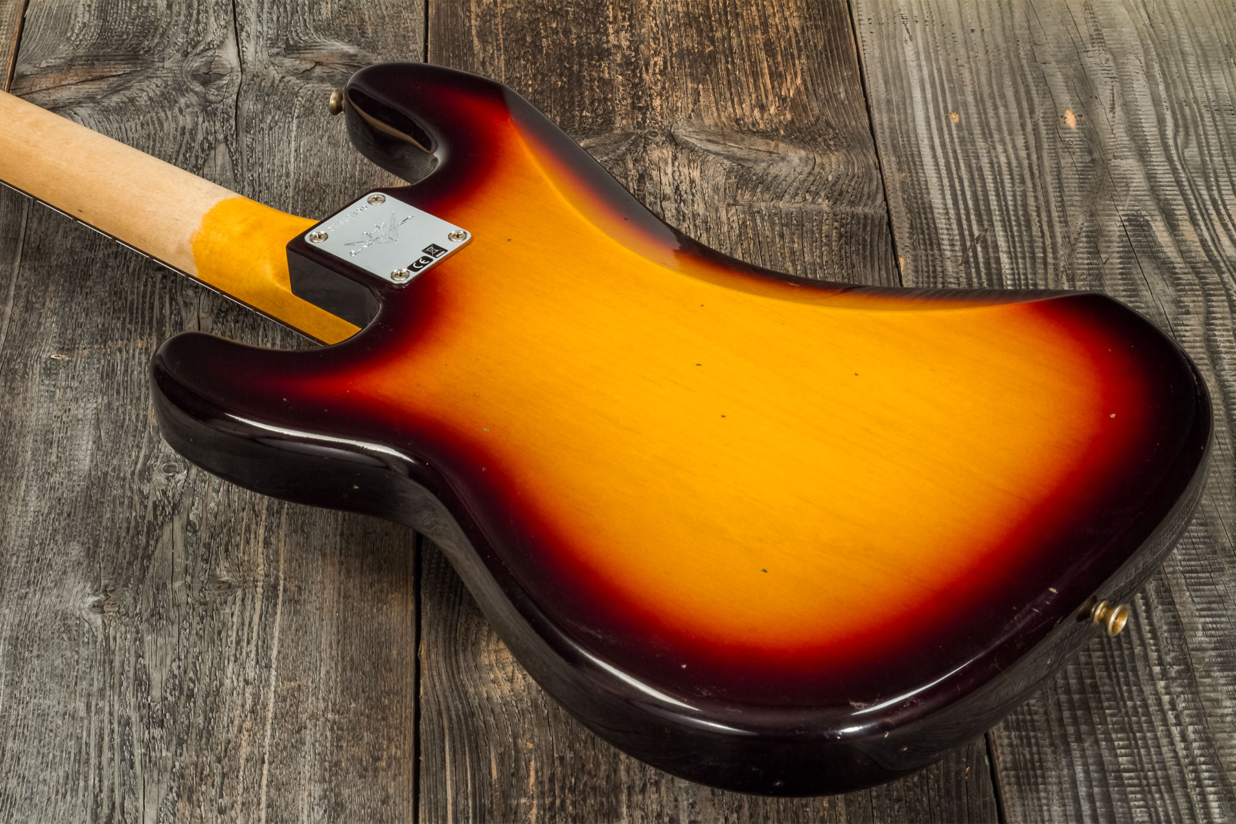 Fender Custom Shop Precision Bass 1963 Rw #cz56919 - Journeyman Relic 3-color Sunburst - Solid body elektrische bas - Variation 6