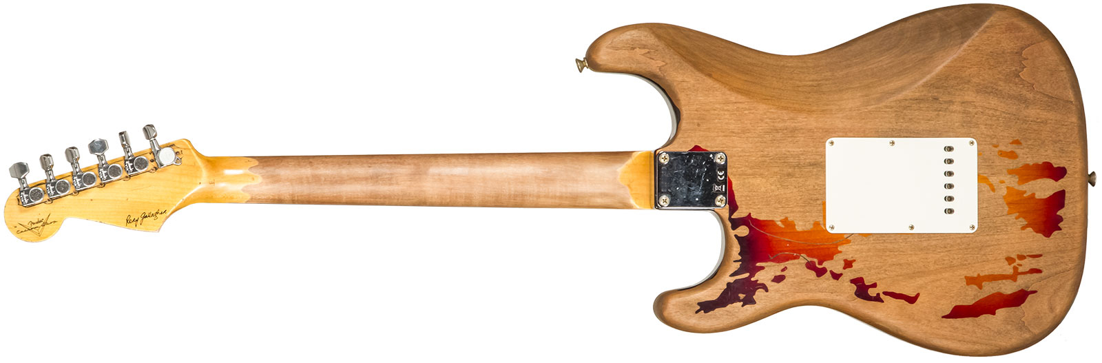 Fender Custom Shop Rory Gallagher Strat Masterbuilt D.wilson Signature 3s Trem Rw - Heavy Relic 3-color Sunburst - Elektrische gitaar in Strat vorm - 