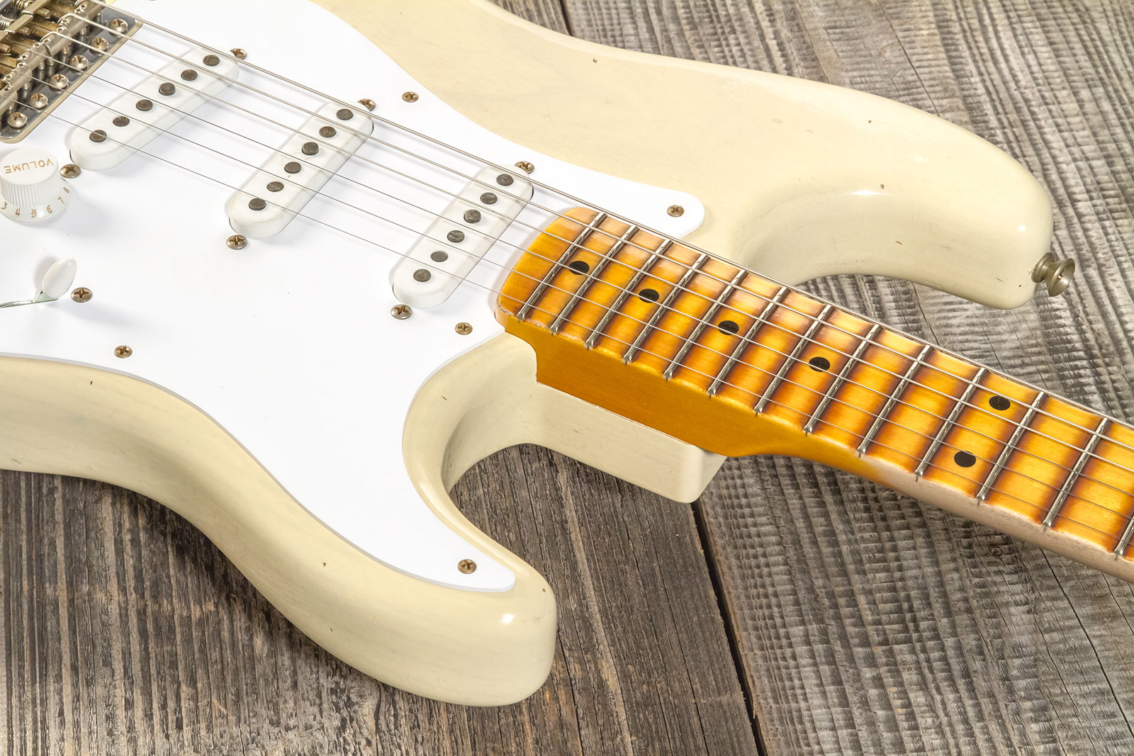Fender Custom Shop Strat 1954 70th Anniv. 3s Trem Mn #xn4159 - Journeyman Relic Vintage Blonde - Elektrische gitaar in Str-vorm - Variation 4