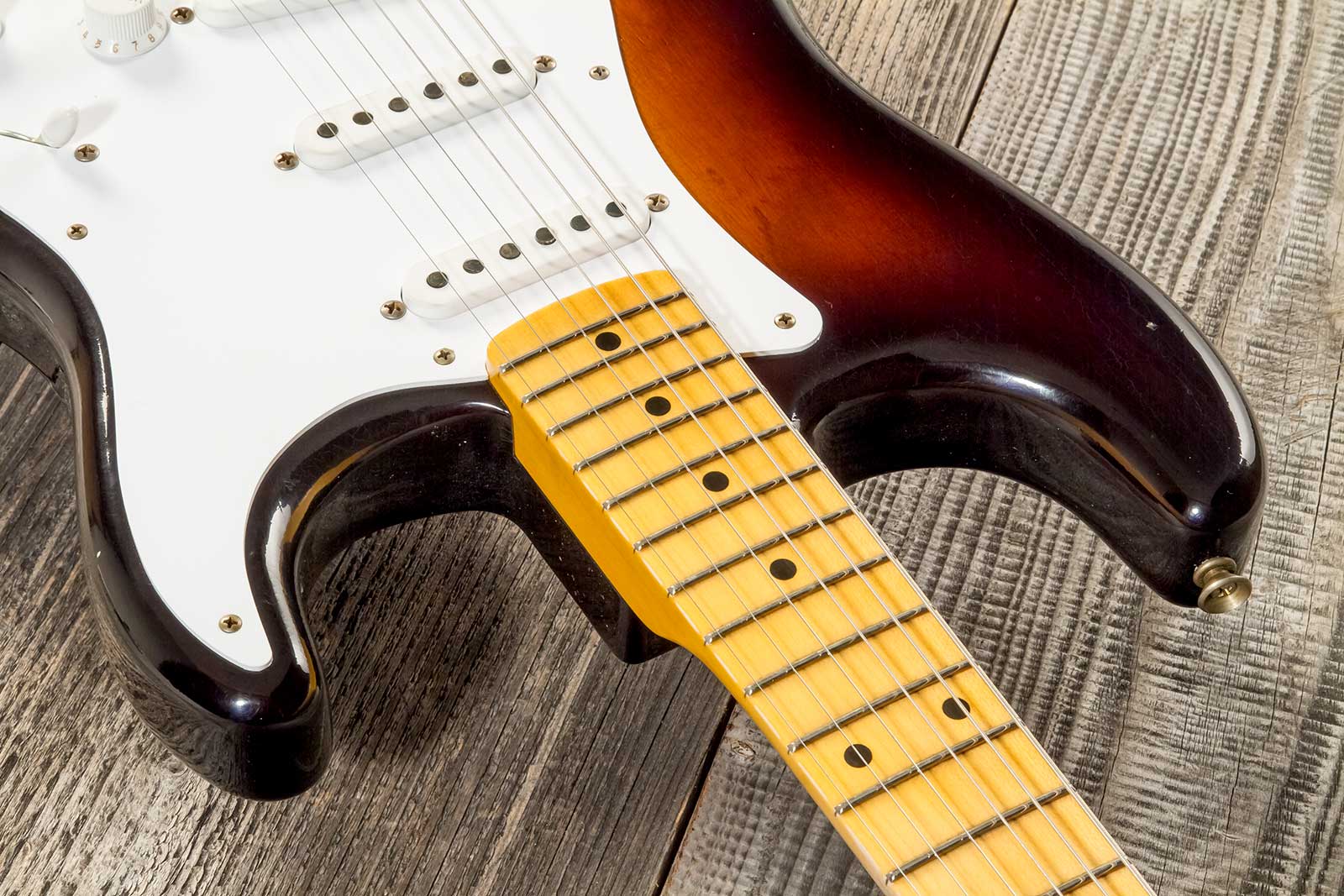 Fender Custom Shop Strat 1954 70th Anniv. 3s Trem Mn #xn4193 - Journeyman Relic Wide-fade 2-color Sunburst - Elektrische gitaar in Str-vorm - Variatio