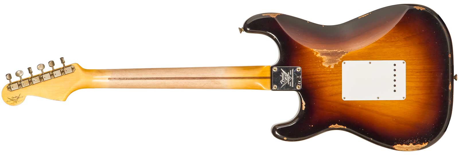 Fender Custom Shop Strat 1954 70th Anniv. 3s Trem Mn #xn4316 - Relic Wide Fade 2-color Sunburst - Elektrische gitaar in Str-vorm - Variation 1