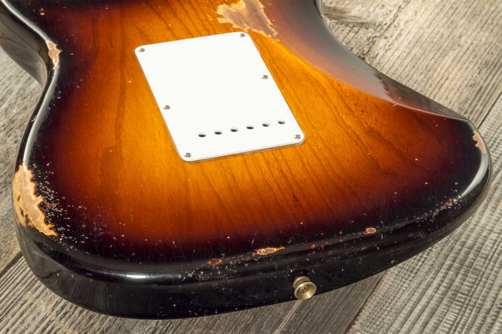 Fender Custom Shop Strat 1954 70th Anniv. 3s Trem Mn #xn4316 - Relic Wide Fade 2-color Sunburst - Elektrische gitaar in Str-vorm - Variation 7