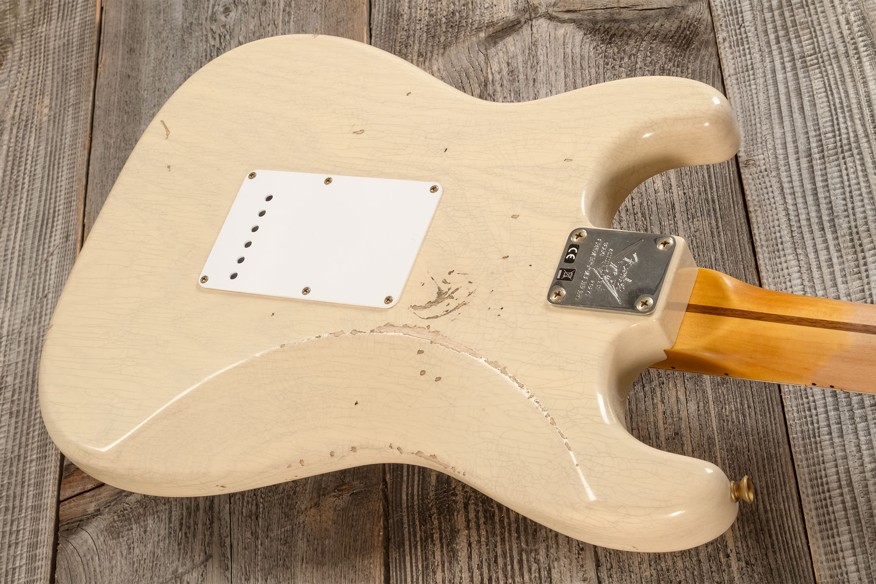 Fender Custom Shop Strat 1954 70th Anniv. 3s Trem Mn #xn5051 - Relic Vintage Blonde - Elektrische gitaar in Str-vorm - Variation 6