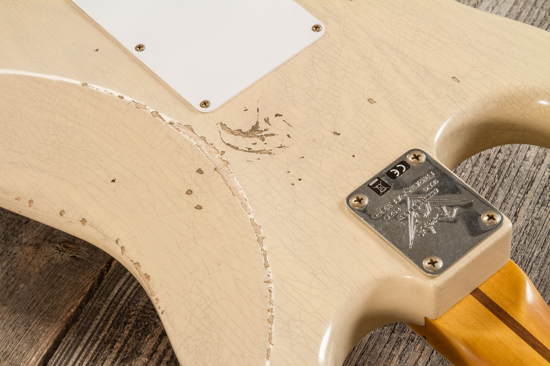 Fender Custom Shop Strat 1954 70th Anniv. 3s Trem Mn #xn5051 - Relic Vintage Blonde - Elektrische gitaar in Str-vorm - Variation 7