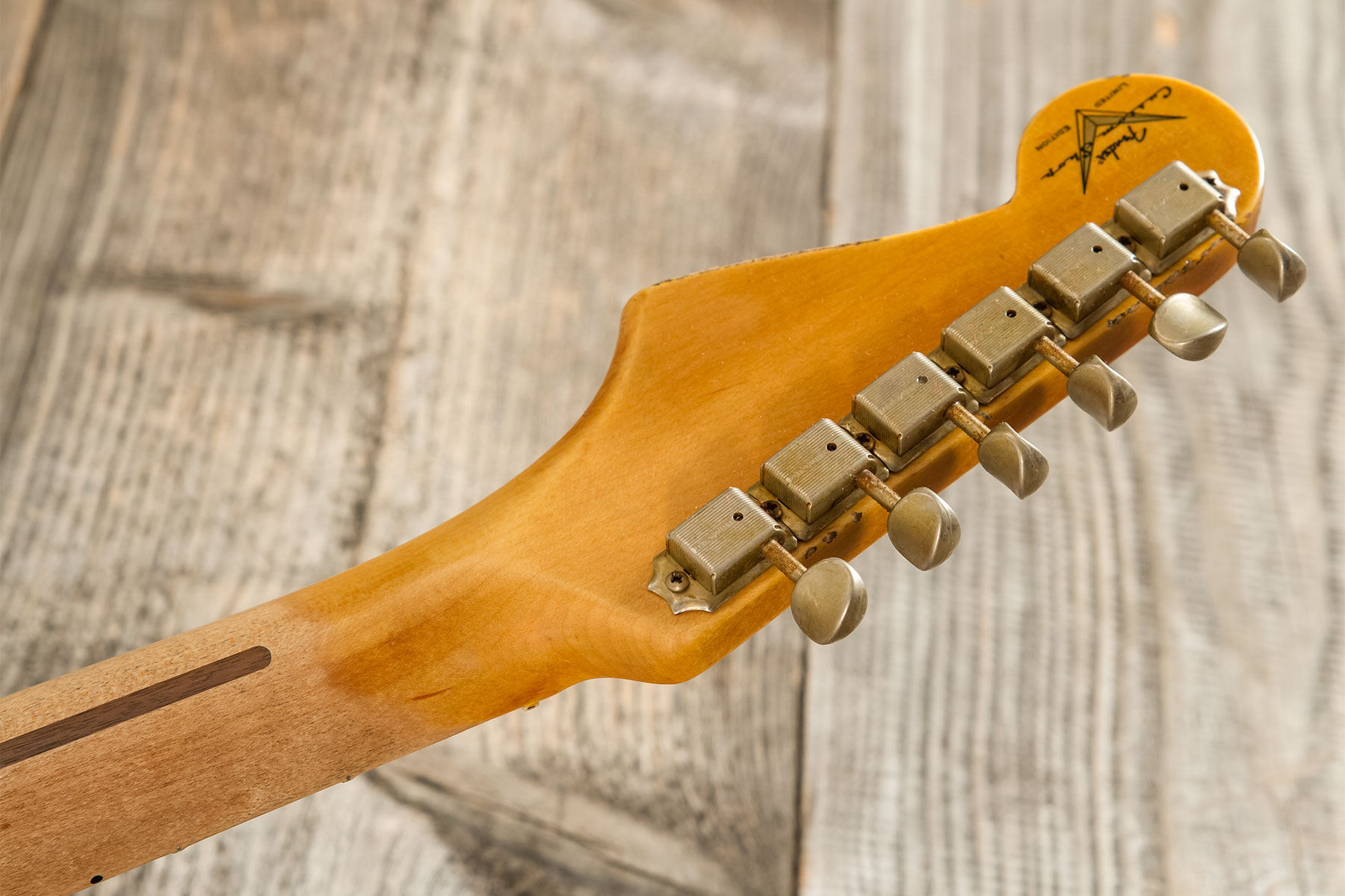 Fender Custom Shop Strat 1954 70th Anniv. 3s Trem Mn #xn5052 - Relic Vintage Blonde - Elektrische gitaar in Str-vorm - Variation 10
