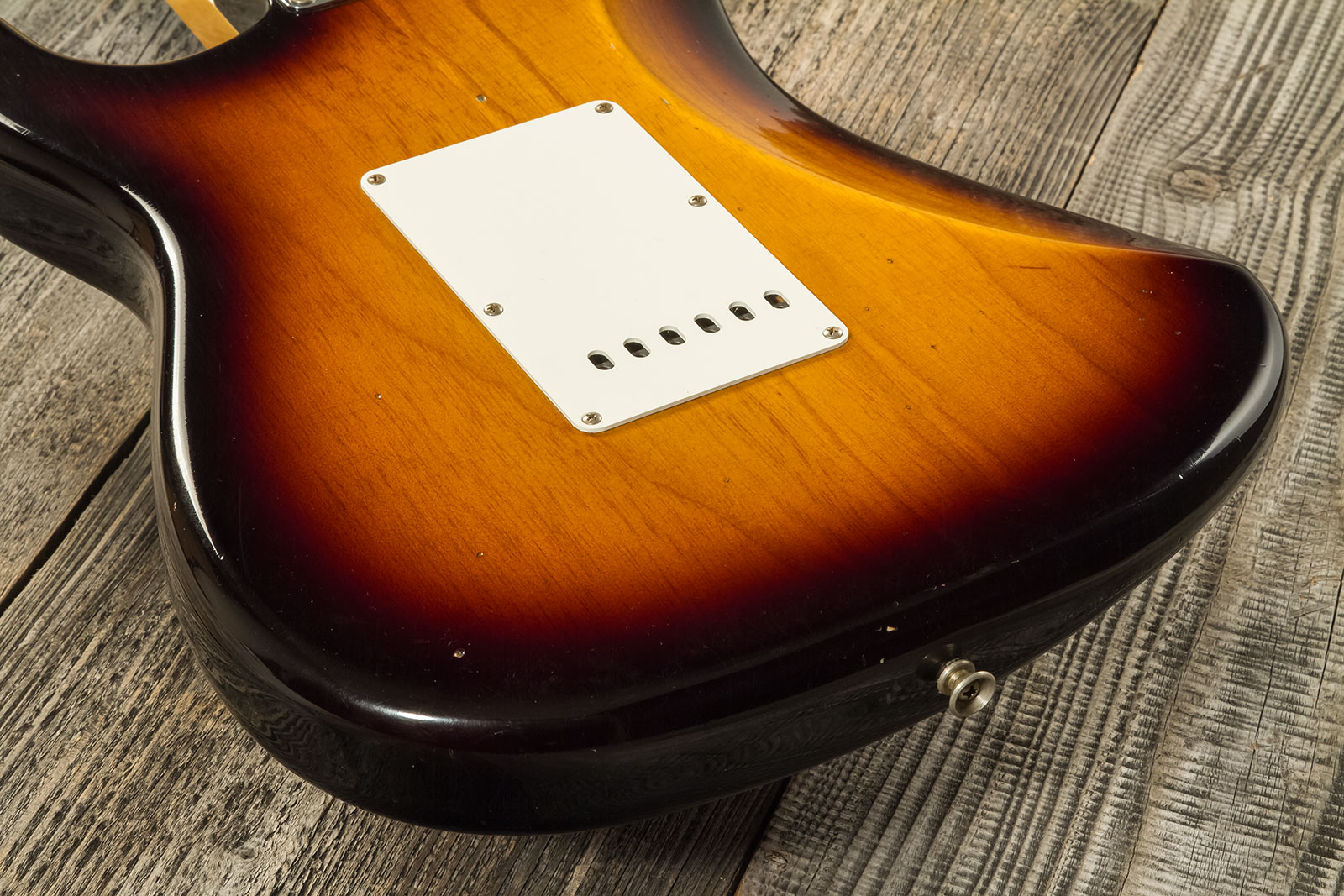 Fender Custom Shop Strat 1955 3s Trem Mn #r130058 - Journeyman Relic 2-color Sunburst - Elektrische gitaar in Str-vorm - Variation 7