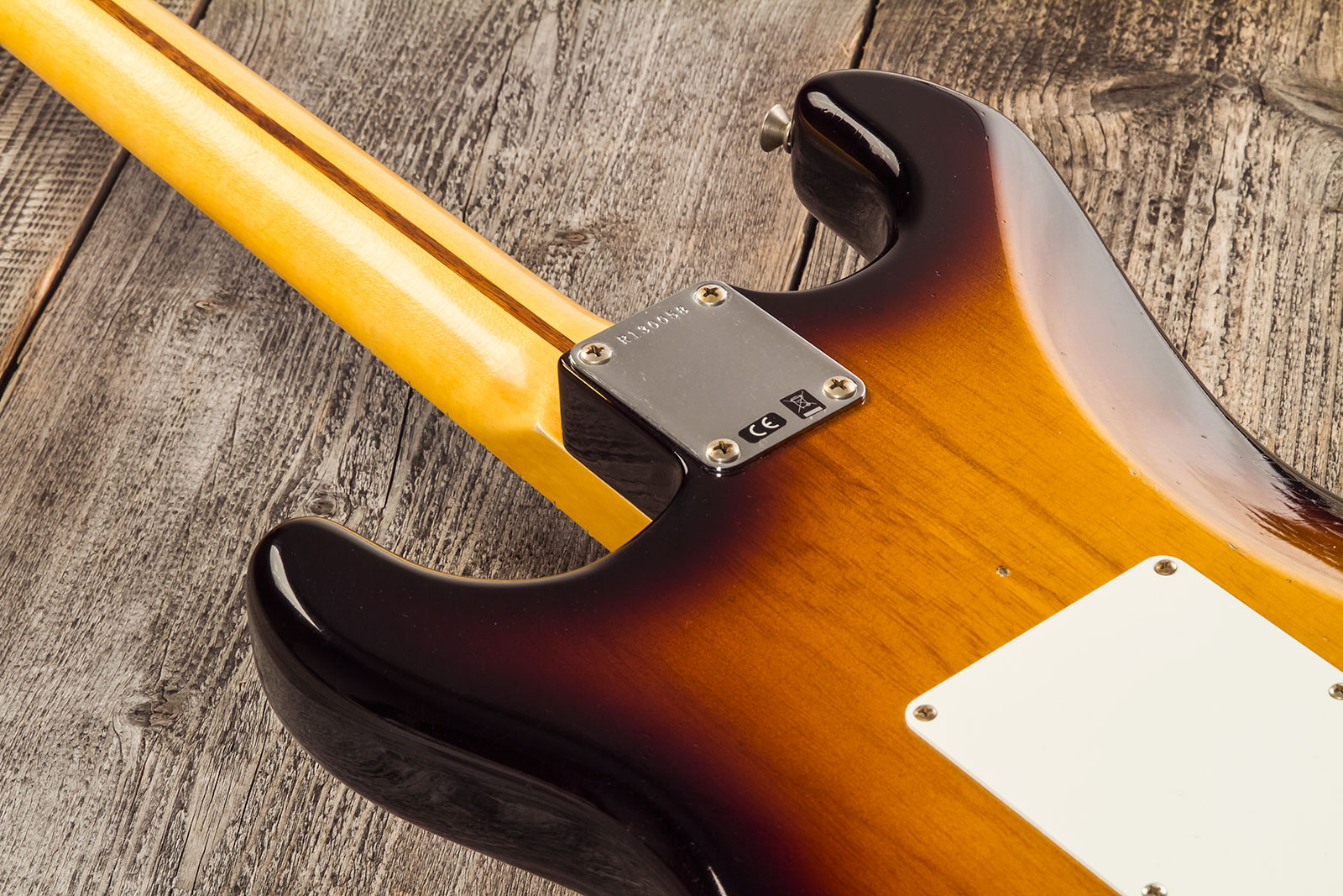 Fender Custom Shop Strat 1955 3s Trem Mn #r130058 - Journeyman Relic 2-color Sunburst - Elektrische gitaar in Str-vorm - Variation 8