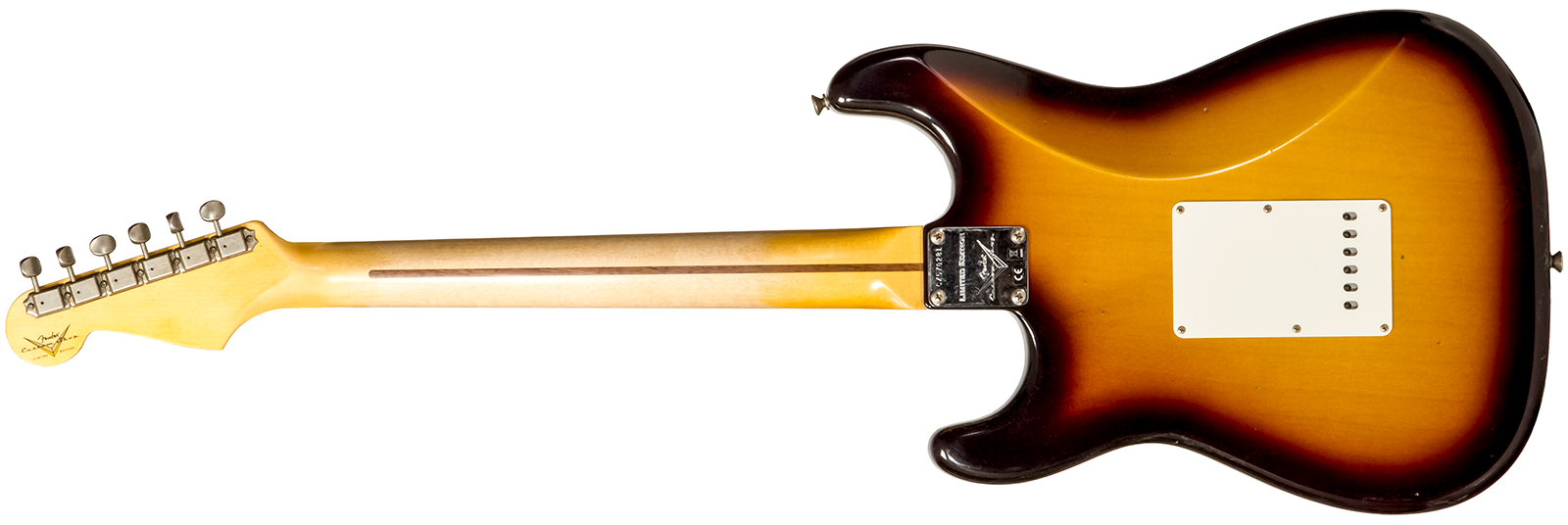 Fender Custom Shop Strat 1956 3s Trem Mn #cz570281 - Journeyman Relic Aged 2-color Sunburst - Elektrische gitaar in Str-vorm - Variation 1