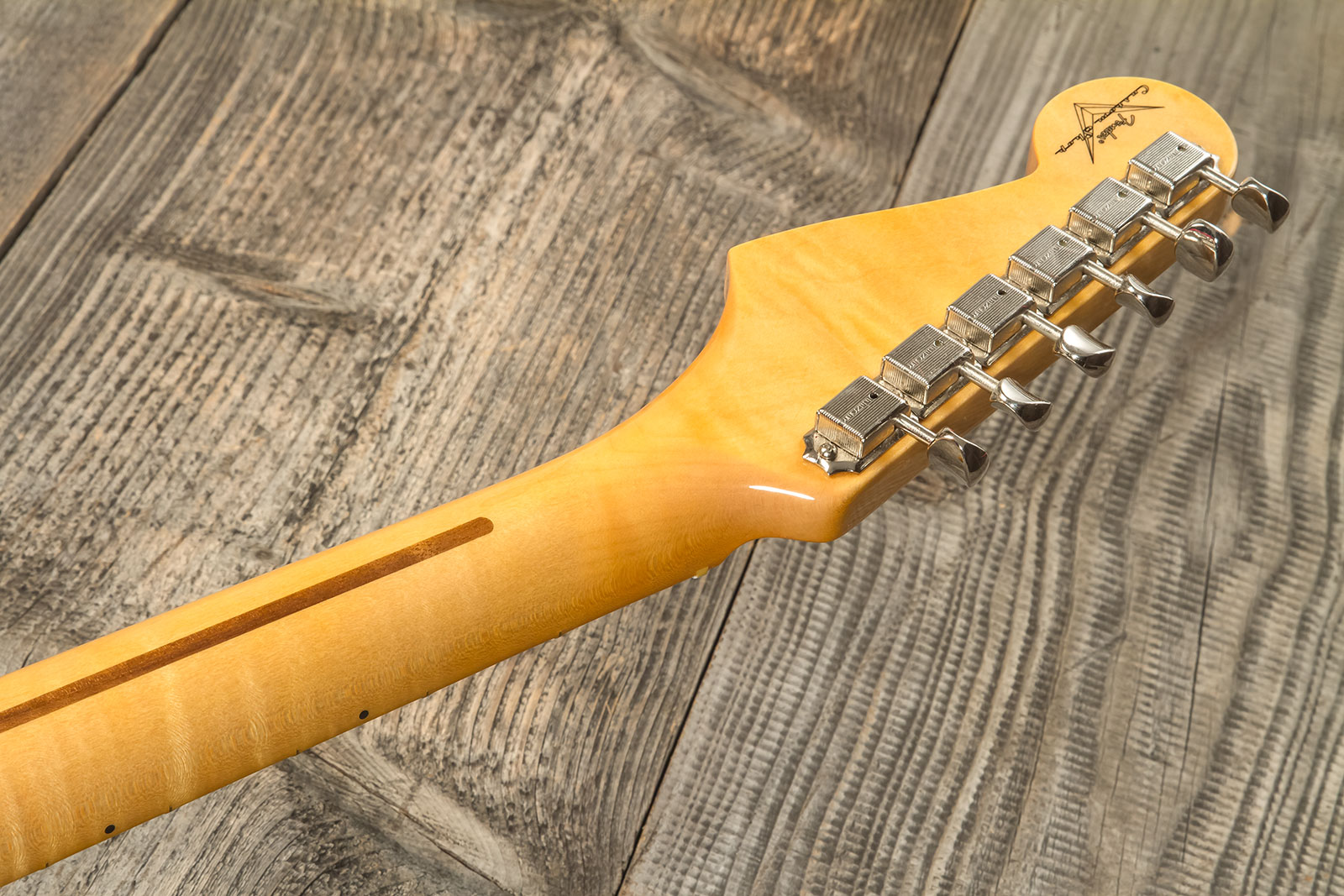 Fender Custom Shop Strat 1956 3s Trem Mn #r133022 - Nos Fiesta Red - Elektrische gitaar in Str-vorm - Variation 8