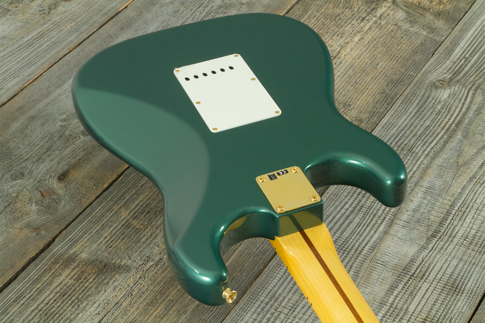 Fender Custom Shop Strat 1957 Vintage Custom 3s Trem Mn #r145062 - Time Capsule Sherwood Green Metallic - Elektrische gitaar in Strat vorm - Variation