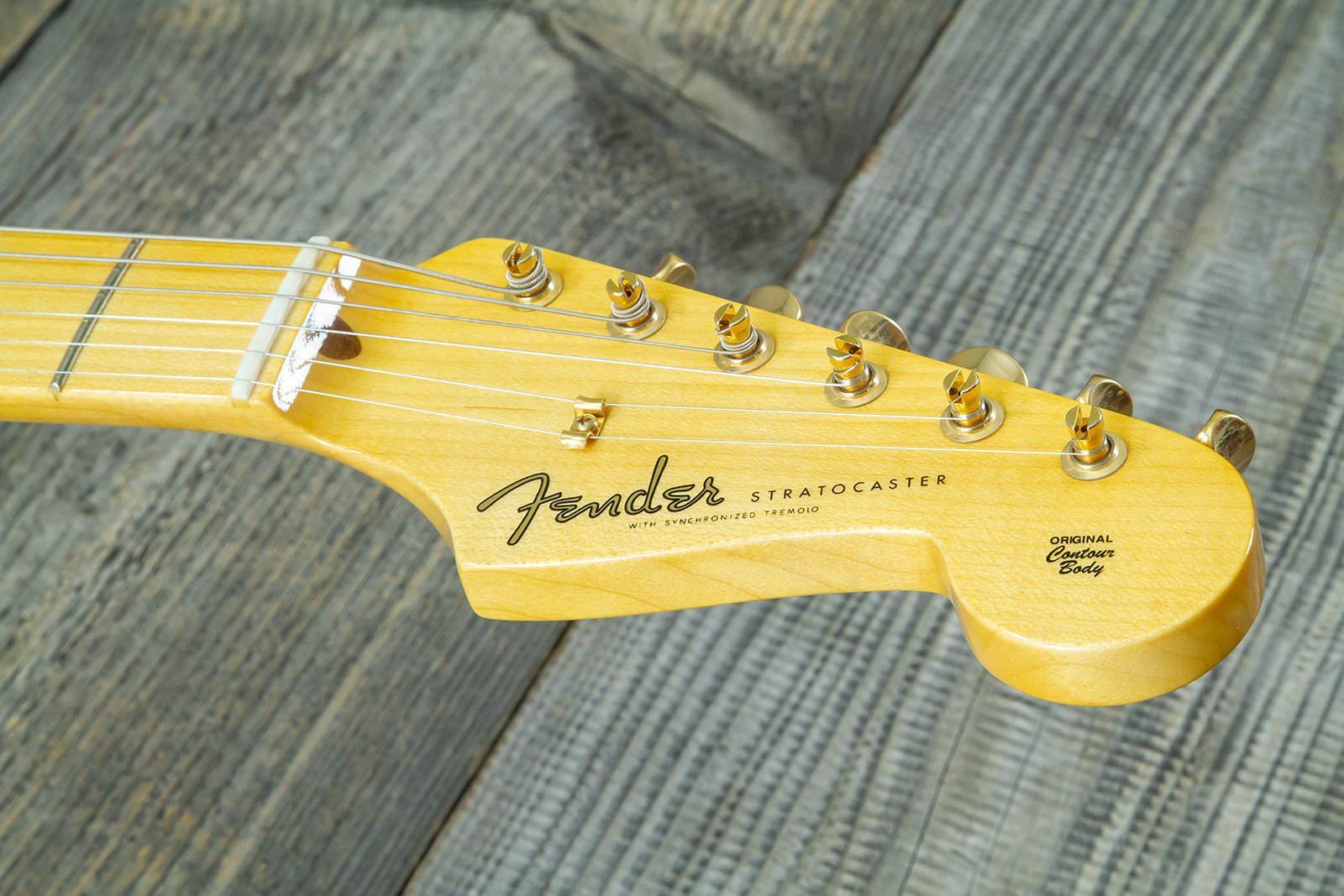 Fender Custom Shop Strat 1957 Vintage Custom 3s Trem Mn #r145062 - Time Capsule Sherwood Green Metallic - Elektrische gitaar in Strat vorm - Variation